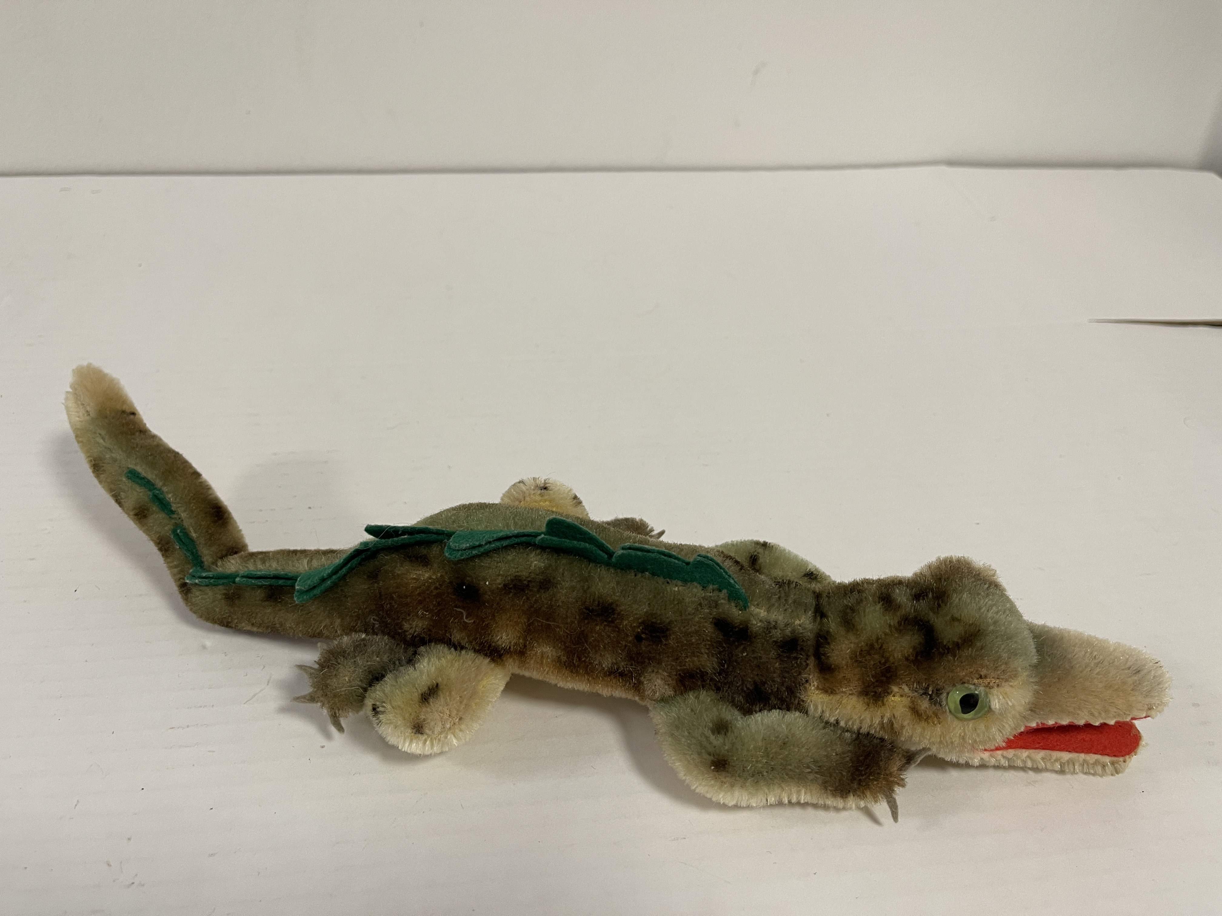 Steiff Tier Krokodil 34 cm ohne Knopf, ohne Fahne Top Zustand   