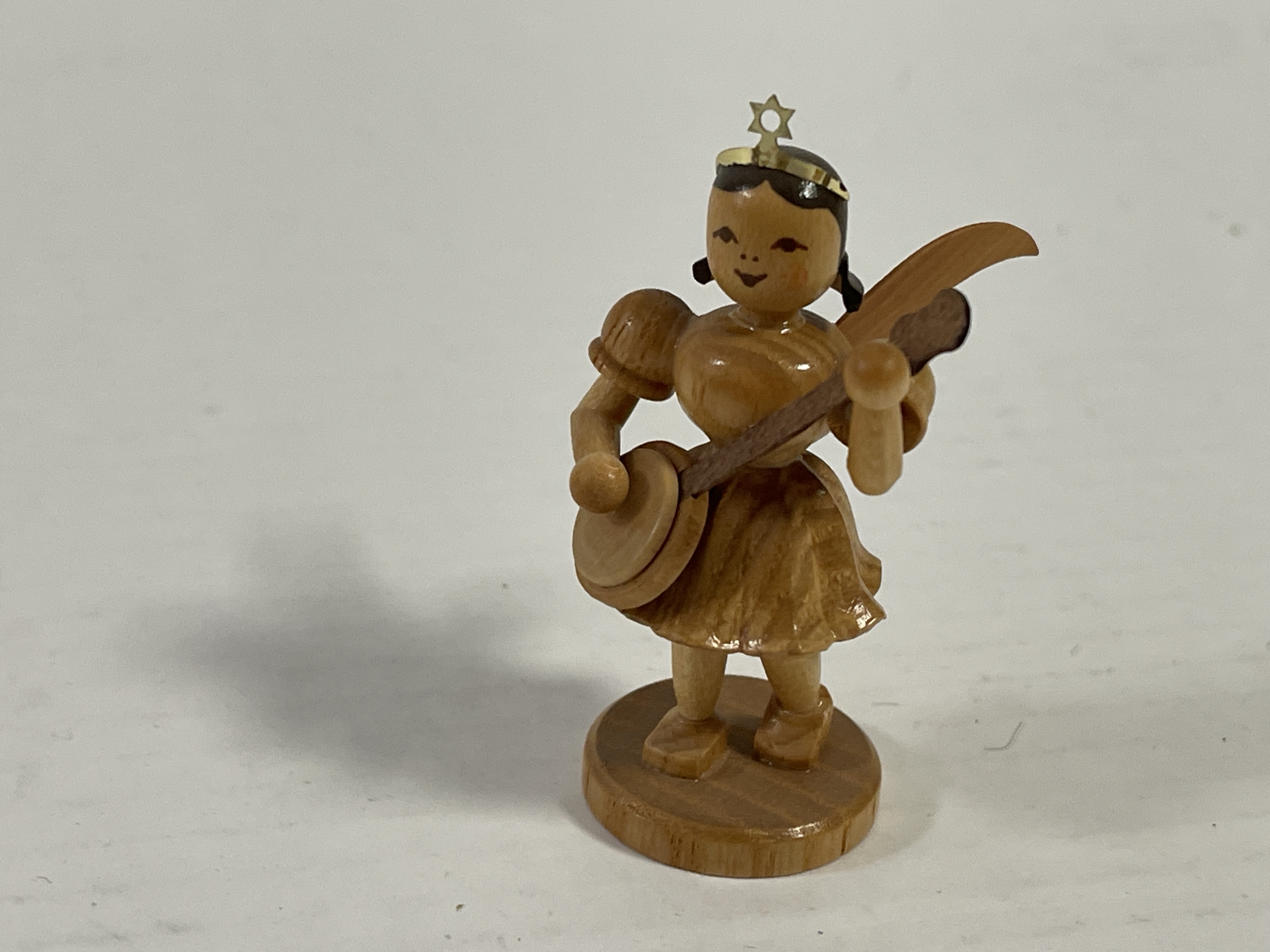 Erzgebirge Blank Figur Engel 6,8 cm.   Top Zustand   