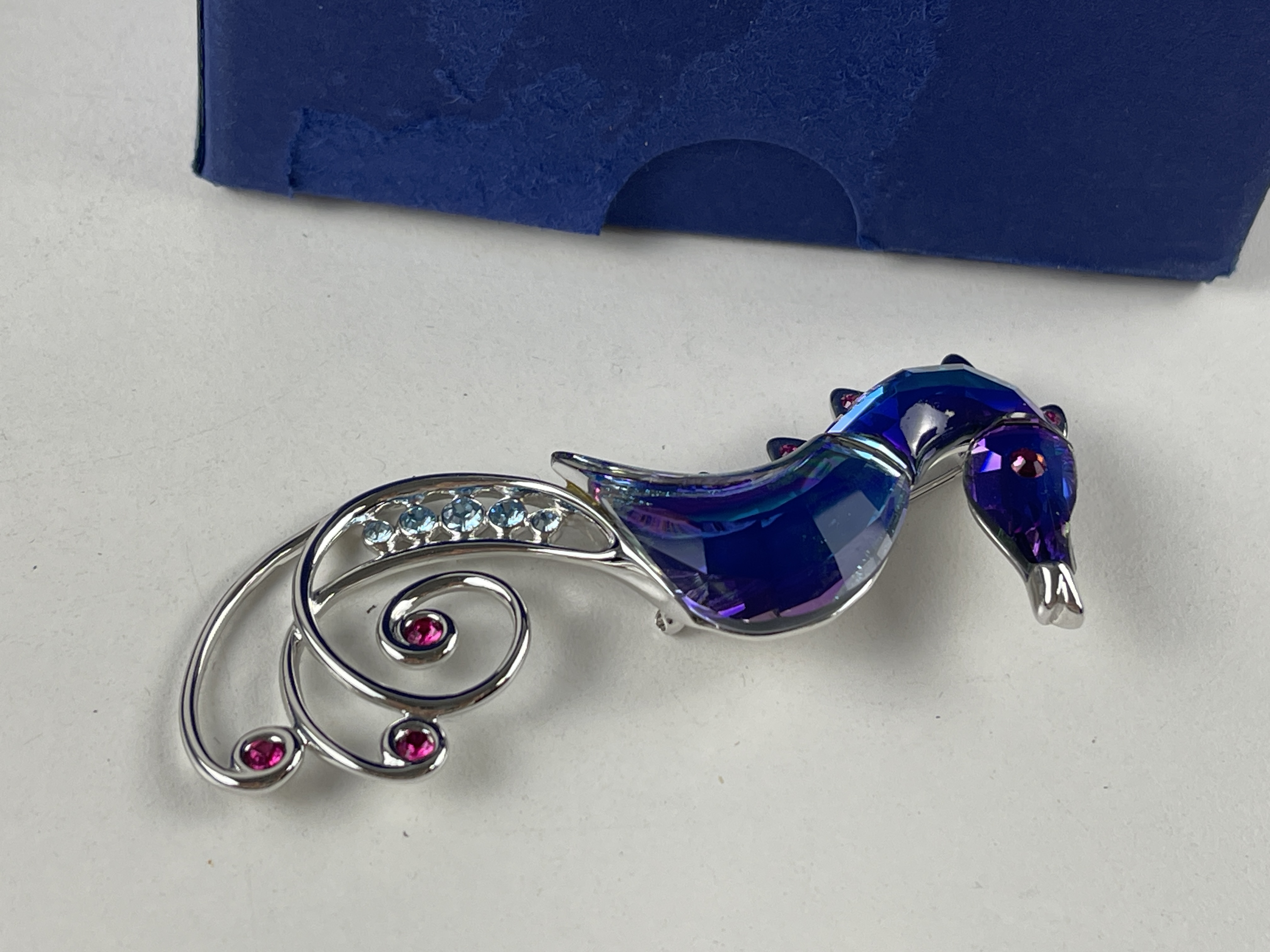 Swarovski 659349  Brosche Seepferdchen 7,5 cm. Ovp & Zertifikat - Top Zustand 
