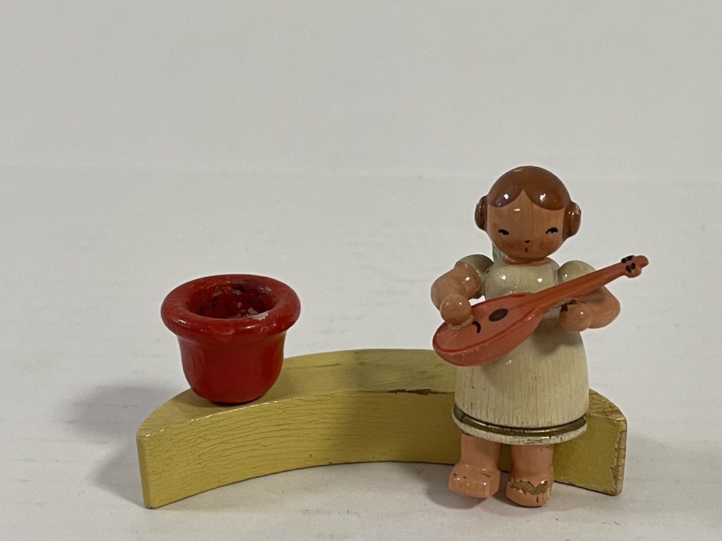 Erzgebirge Figur  Engel 7 x 5 cm  Zustand siehe Fotos     