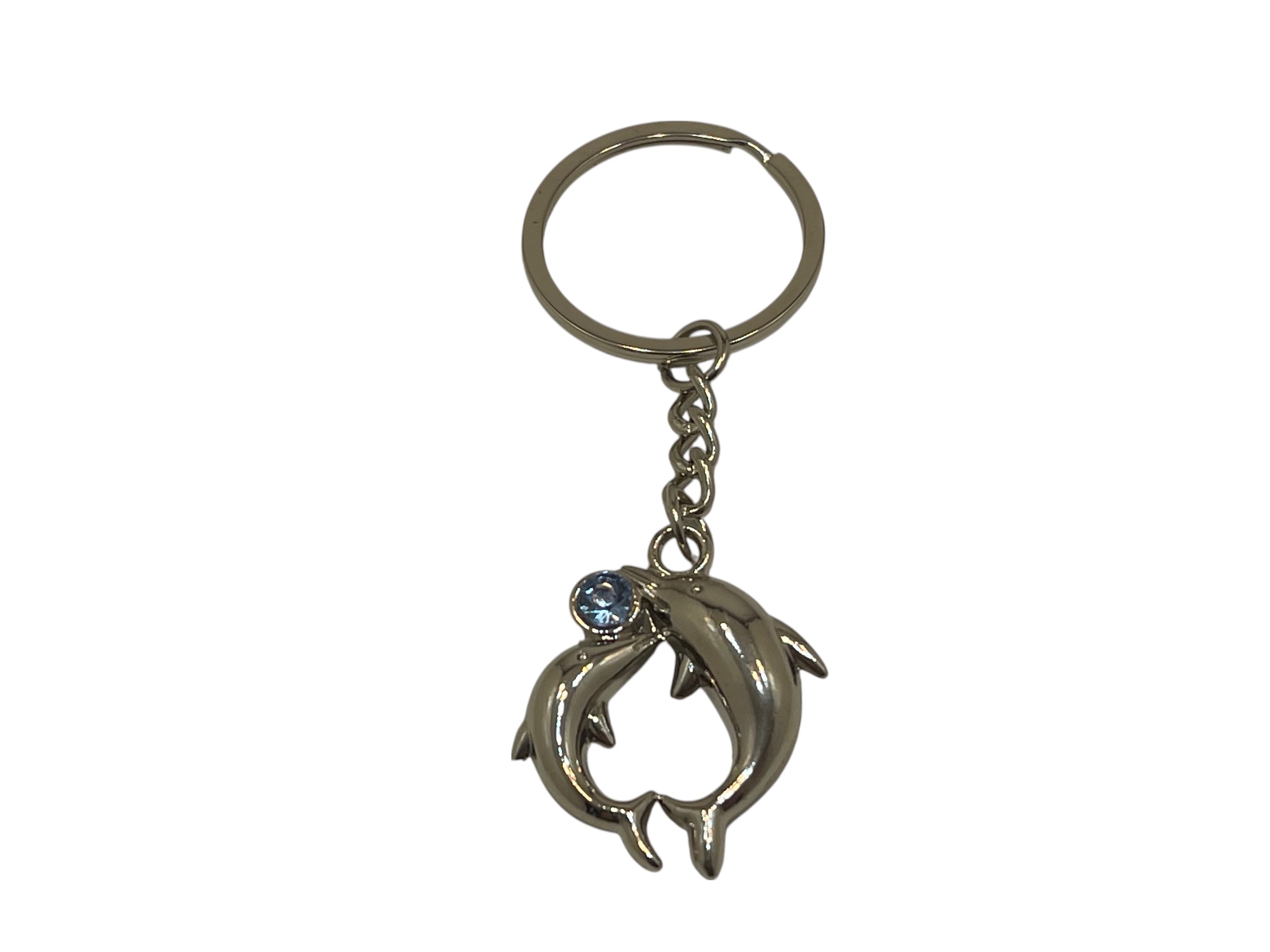Schlüsselanhänger Delfine Blau 9 cm. Top Zustand  
