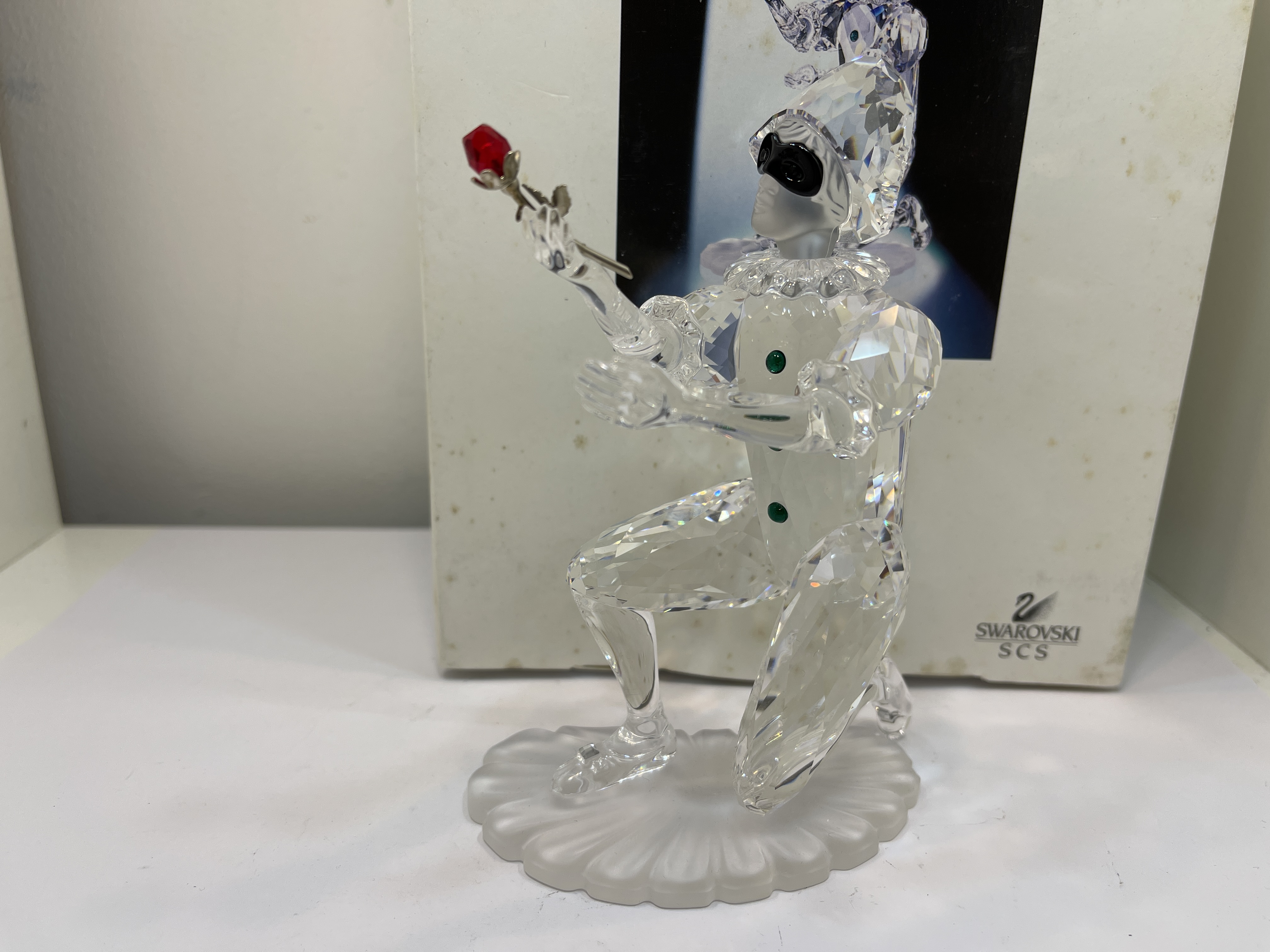  Swarovski 254044 Figur 13,5 cm Harlekin 2001 Ovp & Zertifikat. Top Zustand  