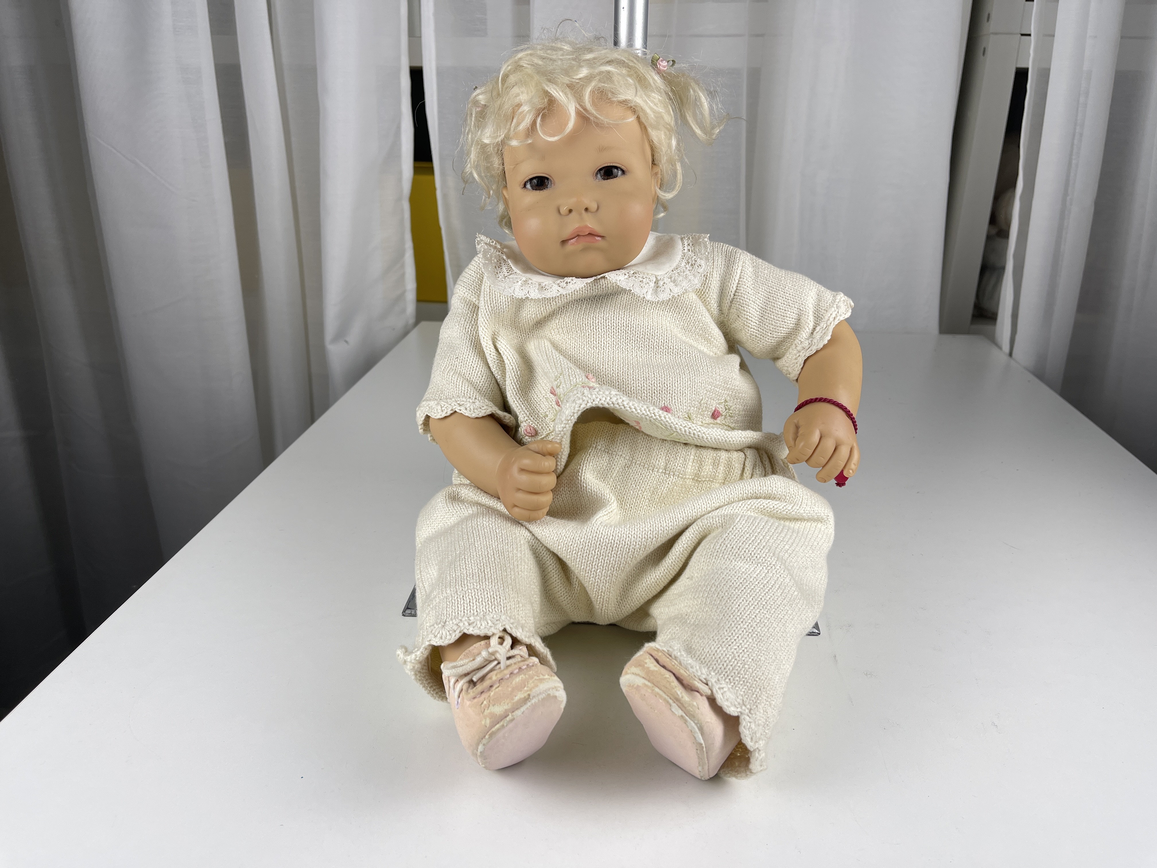 Künstlerpuppe Götz Carin Lossnitzer Vinyl Puppe 45 cm. Top Zustand 