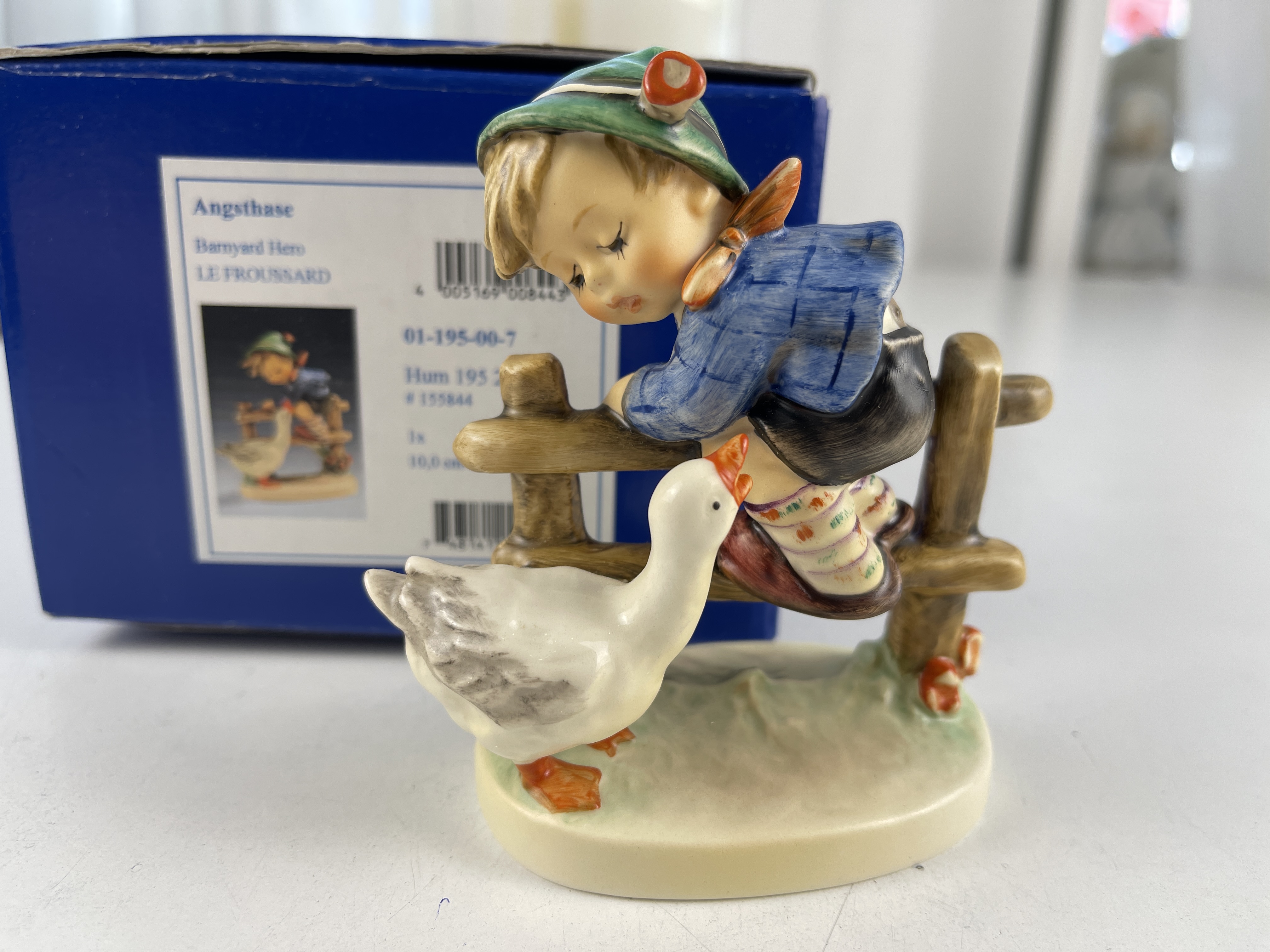 Hummel Figur 195 2/0 Angsthase 10,7 cm. 1 Wahl. Top Zustand.  OVP