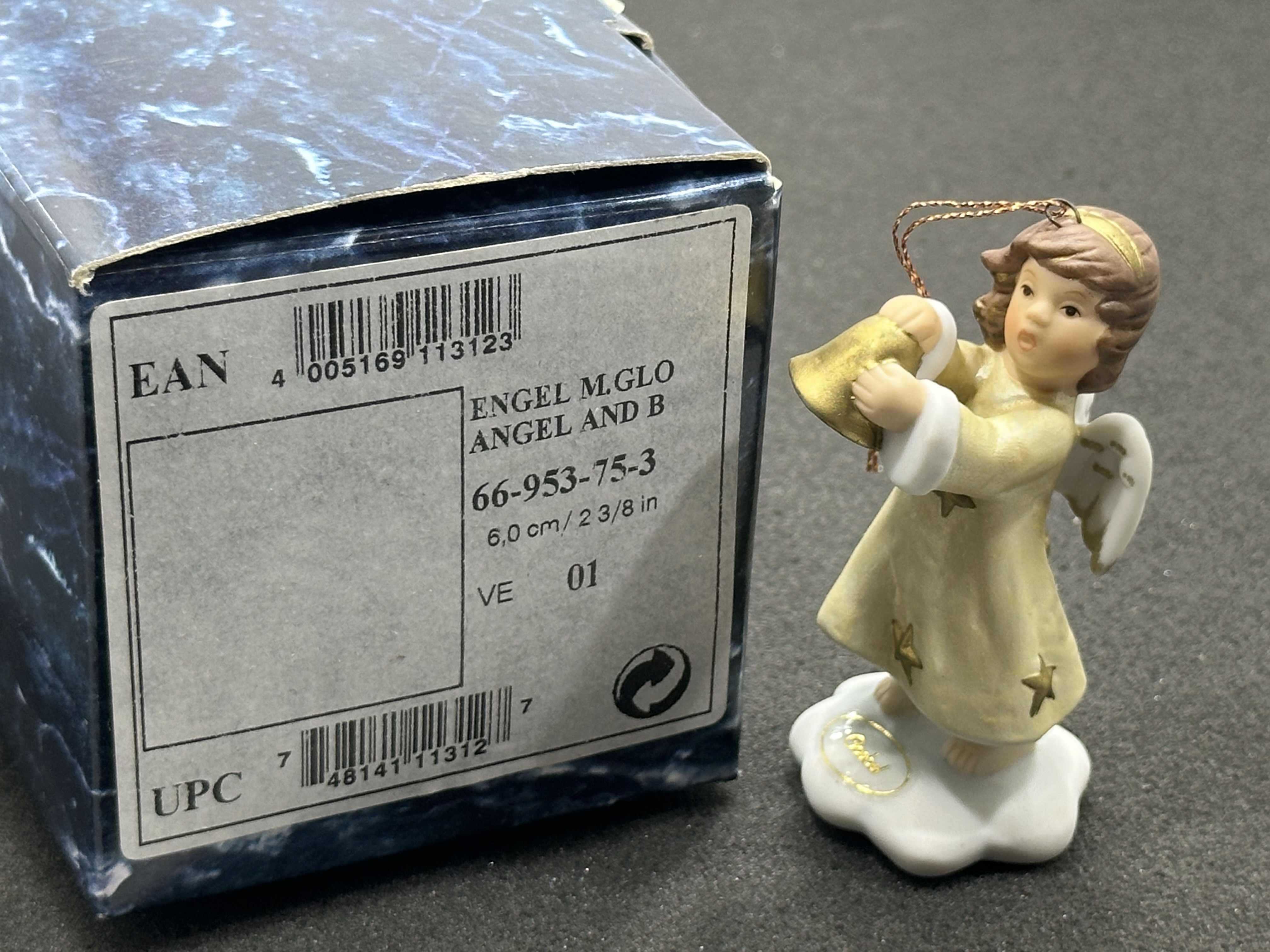 Goebel Figur 66-953-75-3 Engel mit Glocke 6 cm. 1 Wahl. Top Zustand