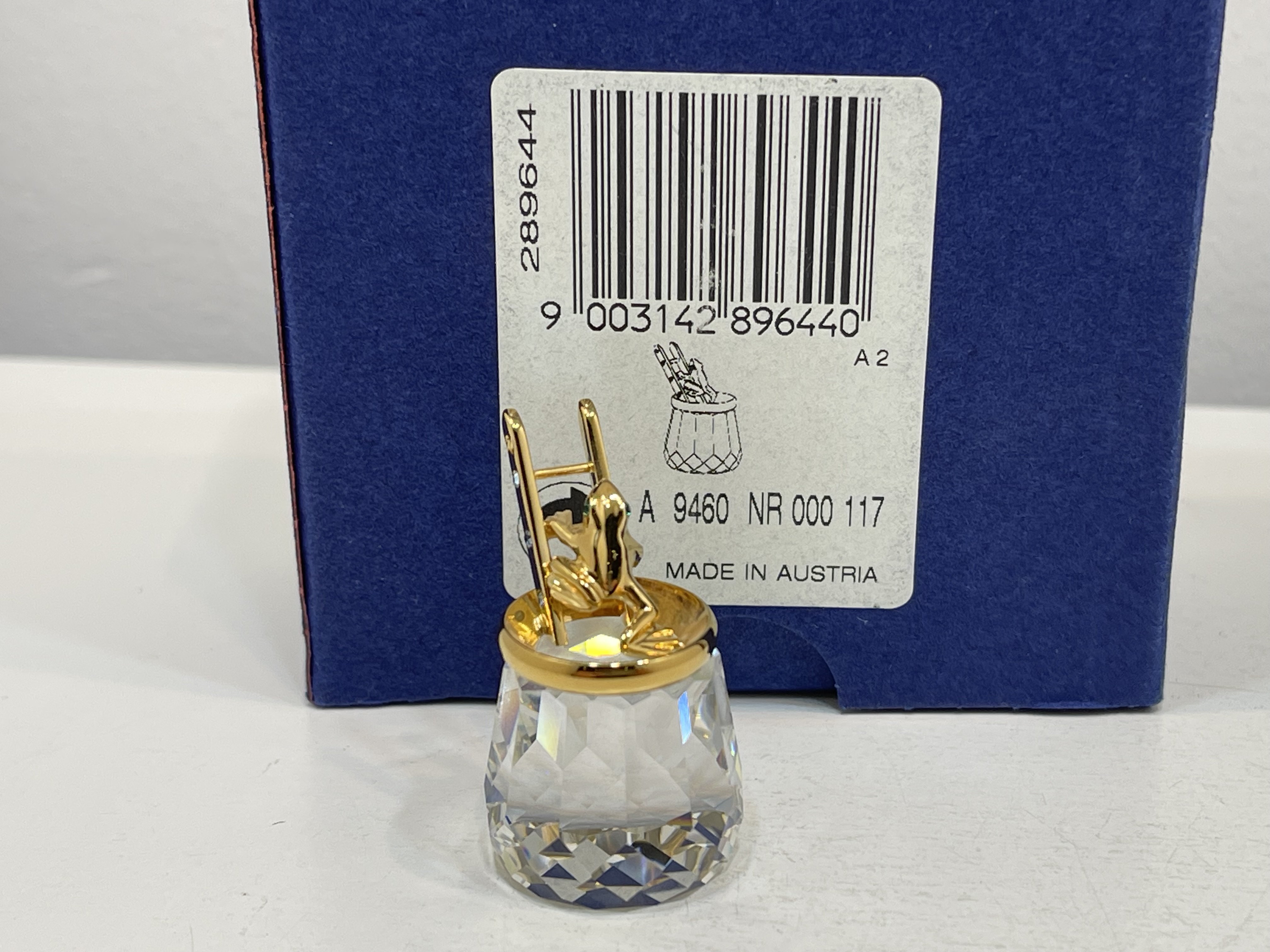  Swarovski Figur 289644 Wetterfrosch 3,2 cm. Mit Ovp & Zertifikat. Top Zustand.   