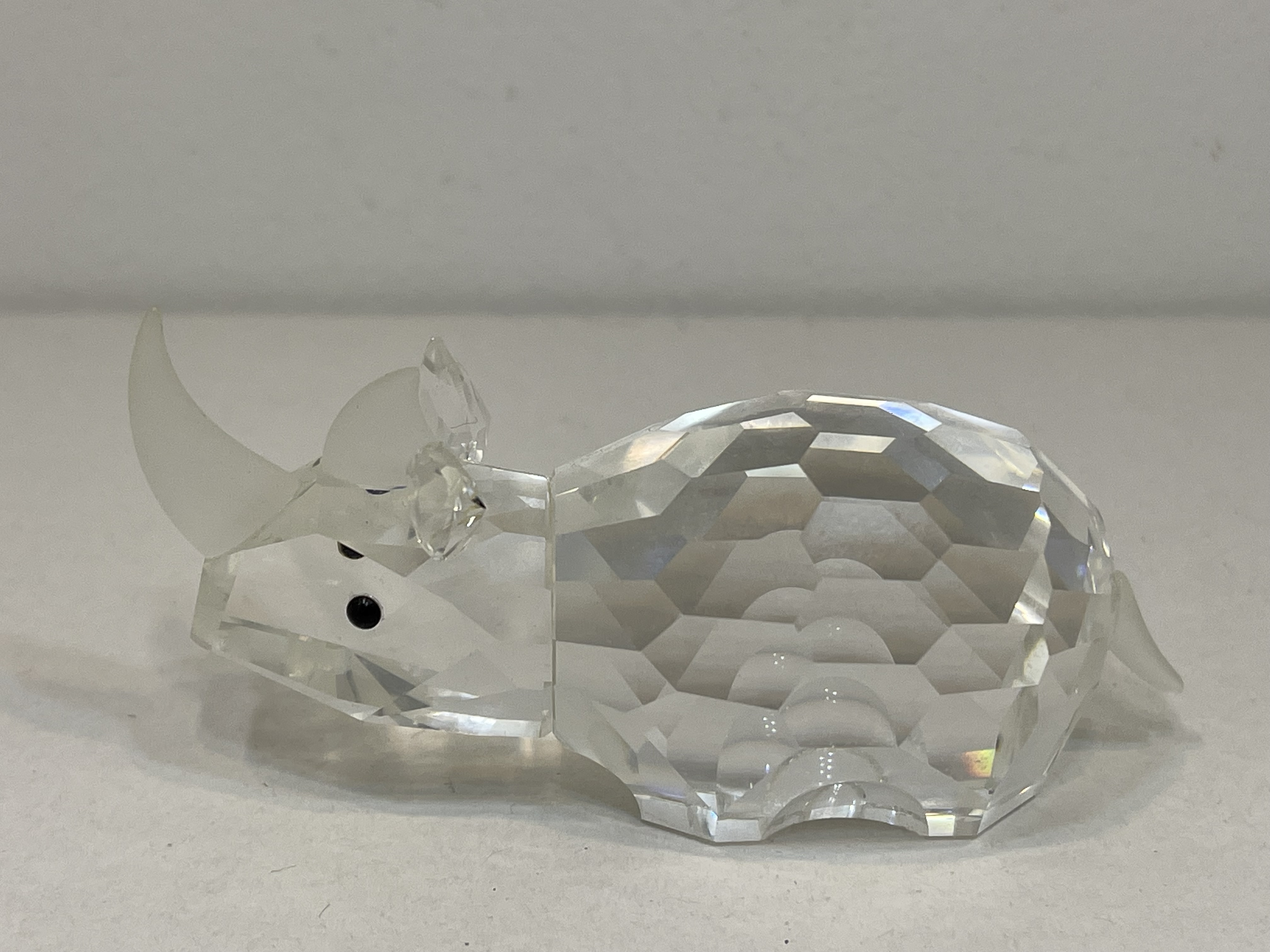 Swarovski Figur 117900 Großes Nashorn 7,5 cm. Top Zustand. 