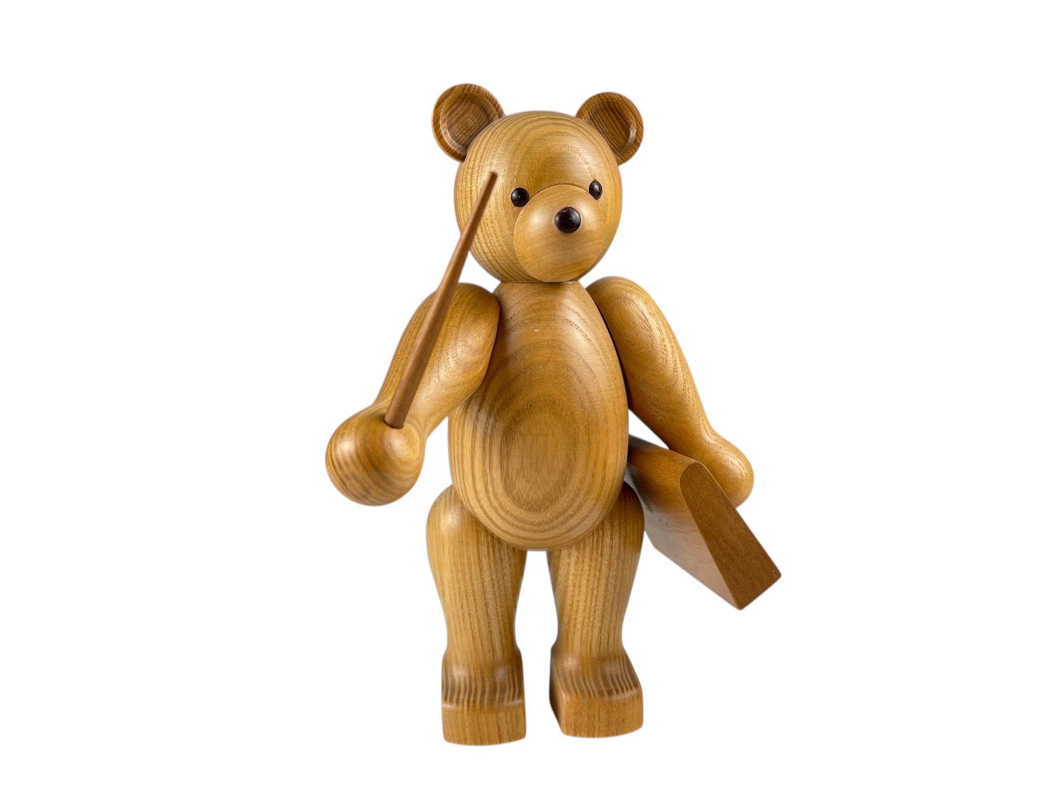 Erzgebirge Seiffener Figur Teddybär 19,5 cm. Top Zustand 