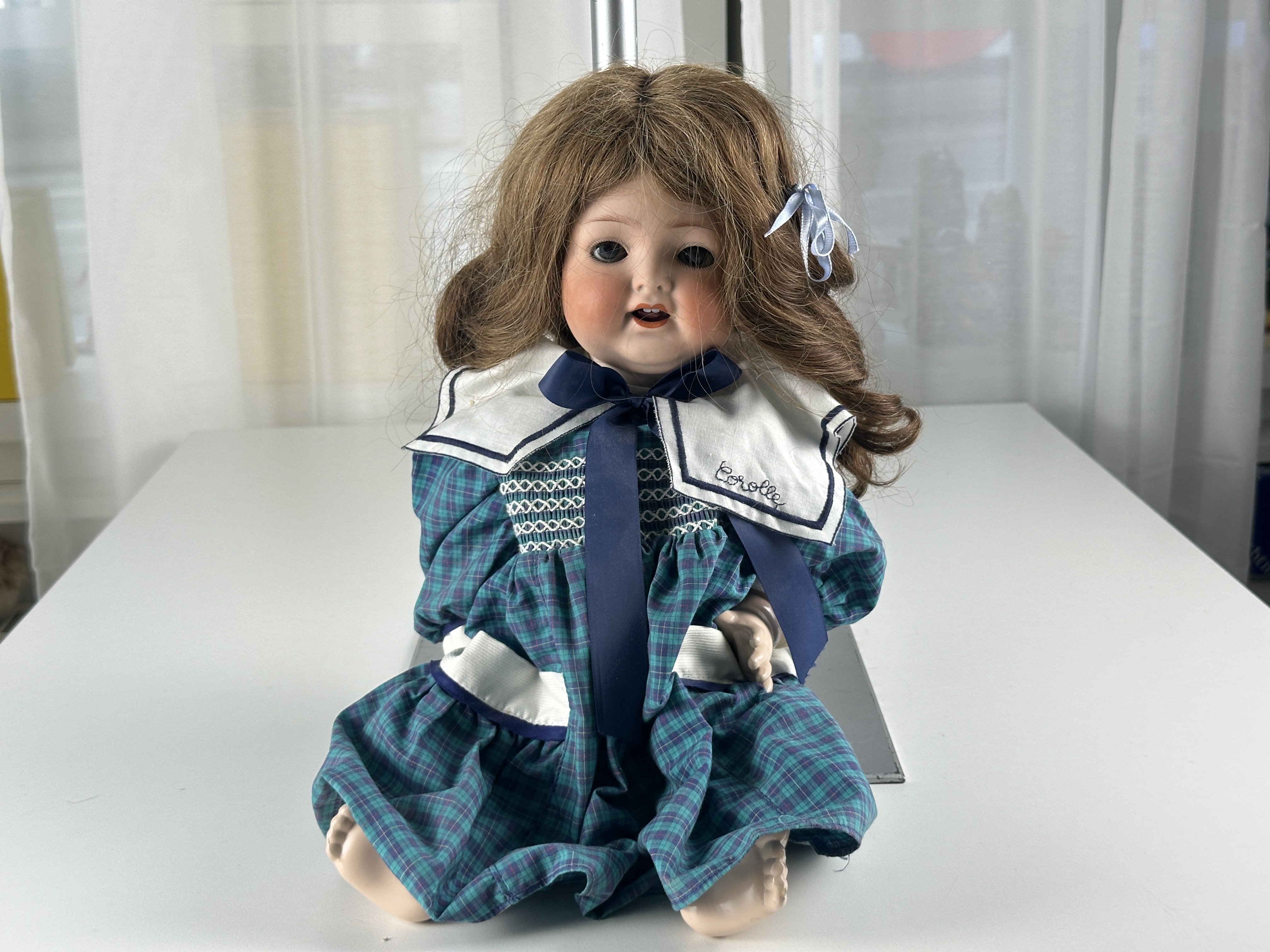 Künstlerpuppe Heubach Köppelsdorf Puppe 45 cm. Top Zustand