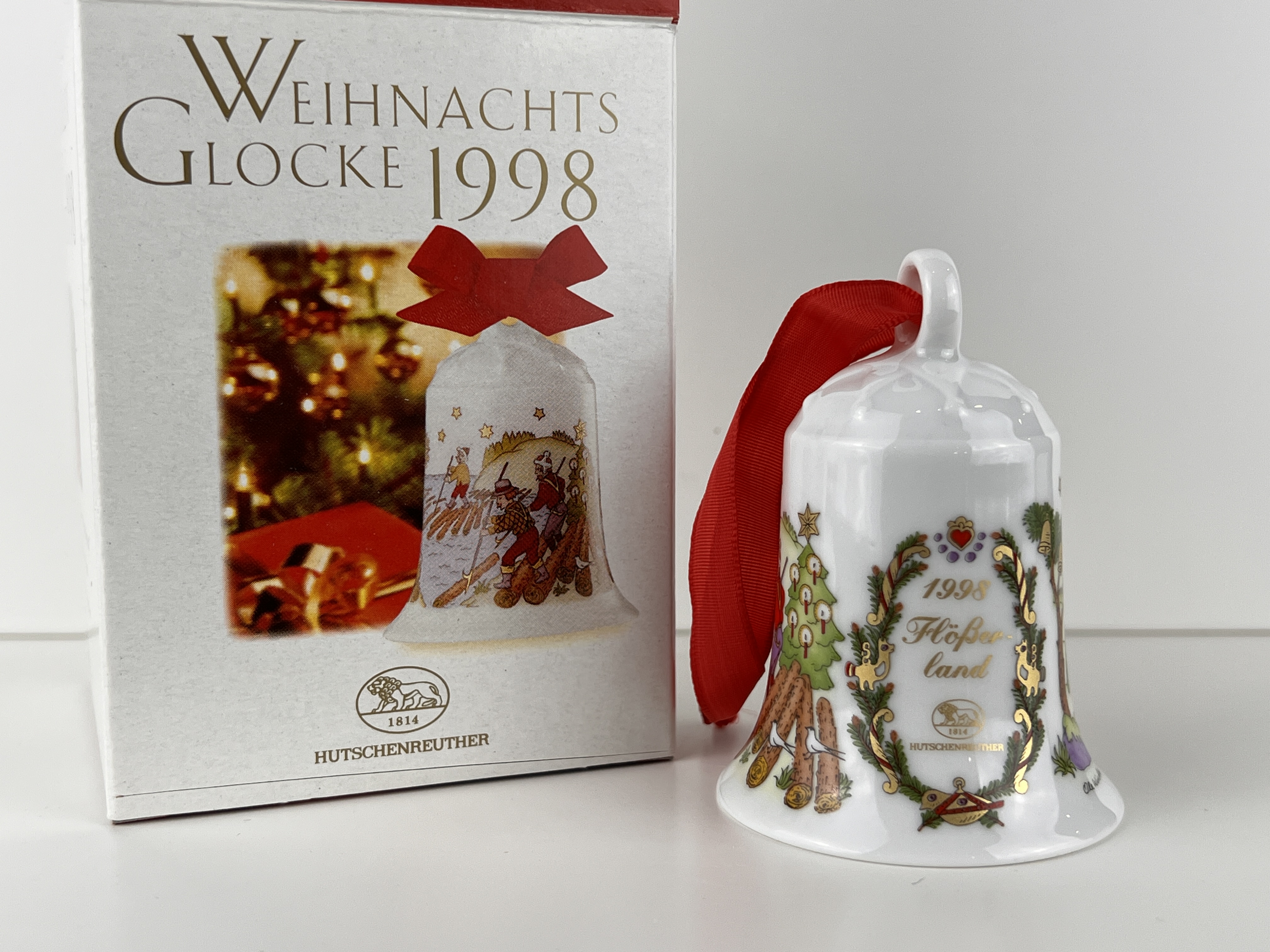  Hutschenreuther 1998 Weihnachtsglocke  7 cm. Top Zustand.    