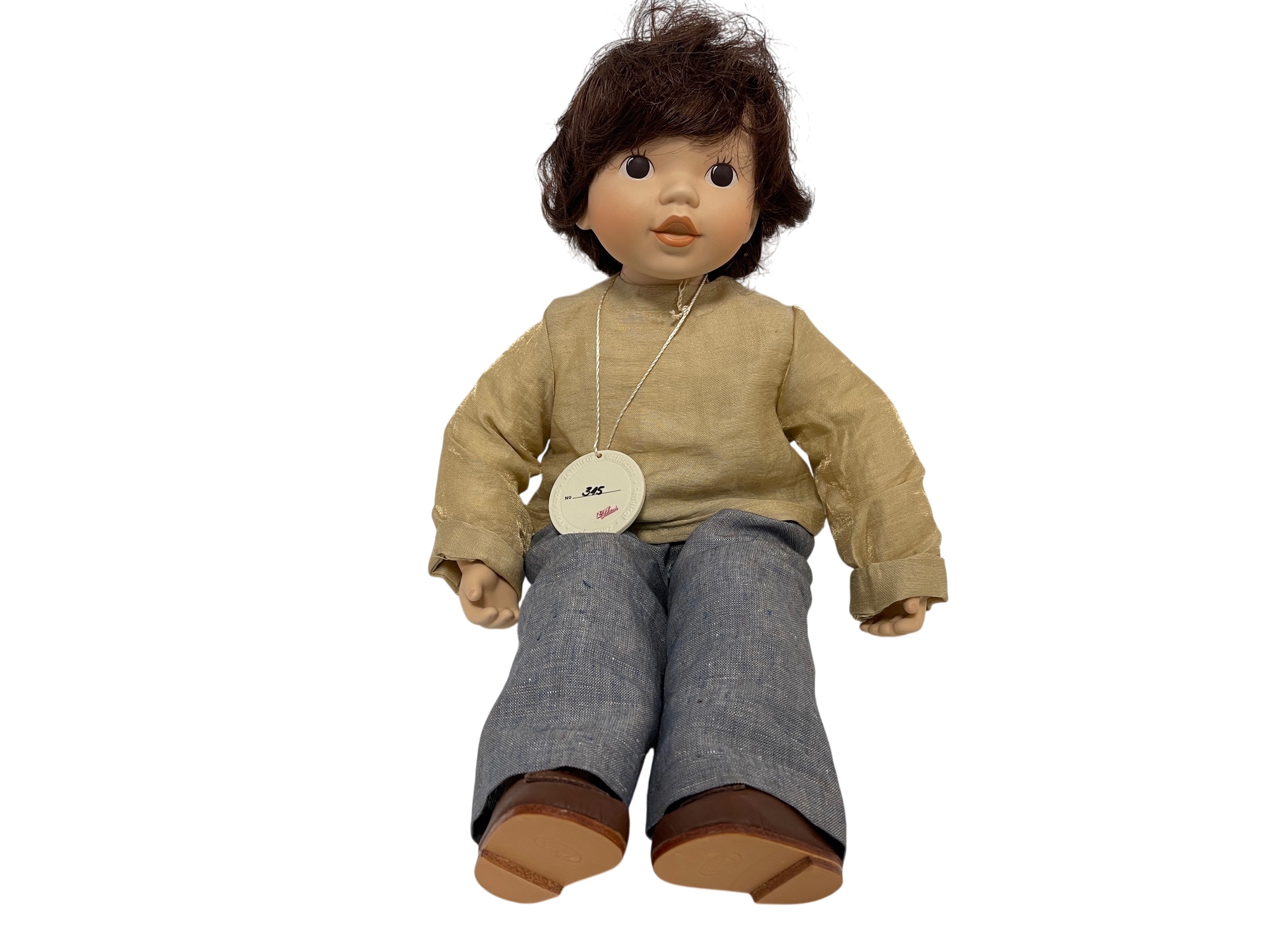 Zapf Nina & Marco Künstlerpuppe Porzellan Puppe 46 cm. Top Zustand   
