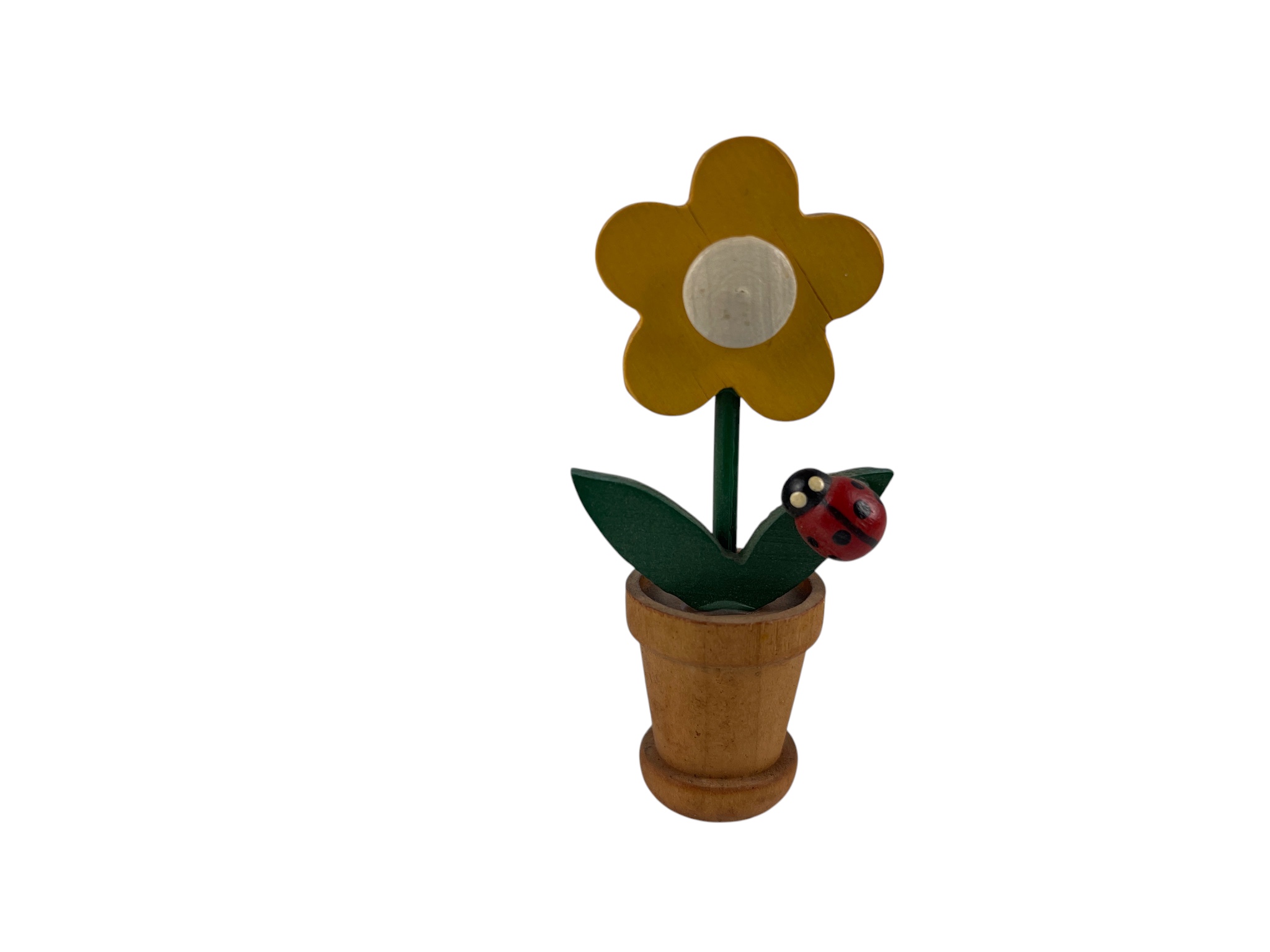 Erzgebirge Figur Sammler Holz Figur Blume 8 cm.  Zustand siehe Fotos