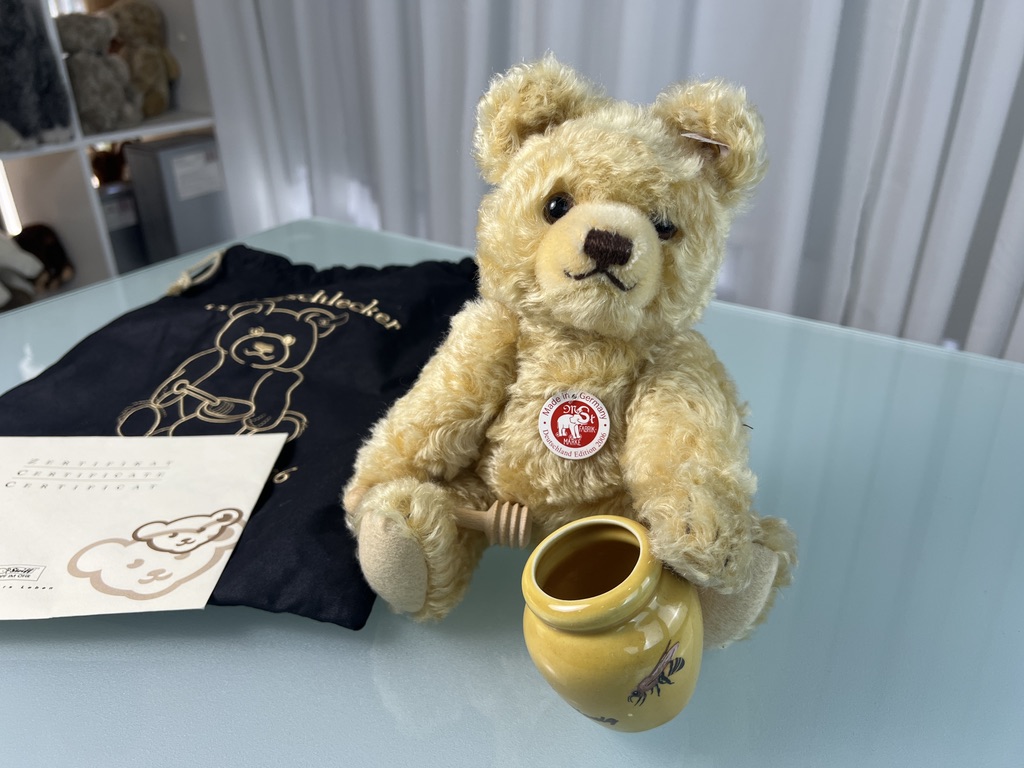Steiff Tier 672163 HongschleckerTeddy Bär 26 cm. Top Zustand    