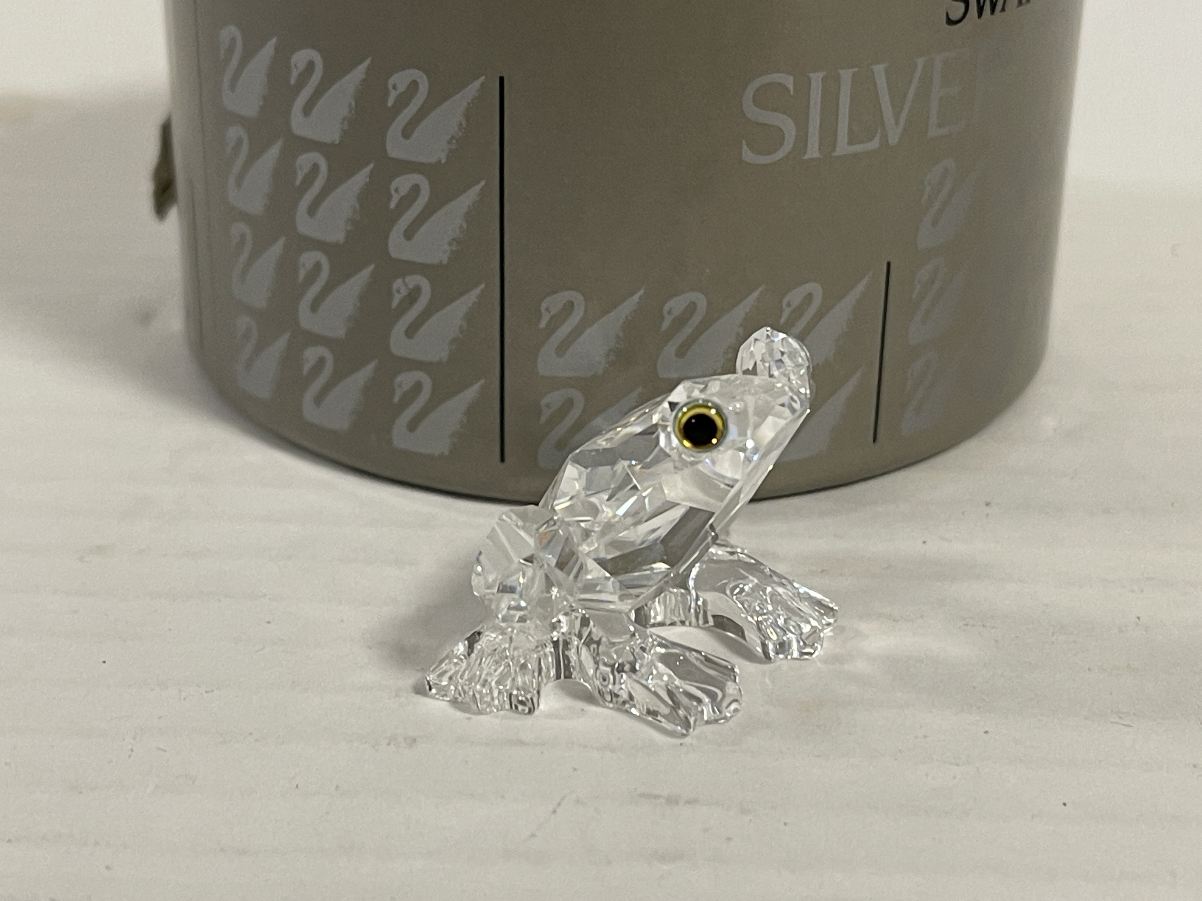  Swarovski Figur Kristall 183113 Frosch Groß 3,5 cm. Ovp & Zertifikat +Top Zustand     