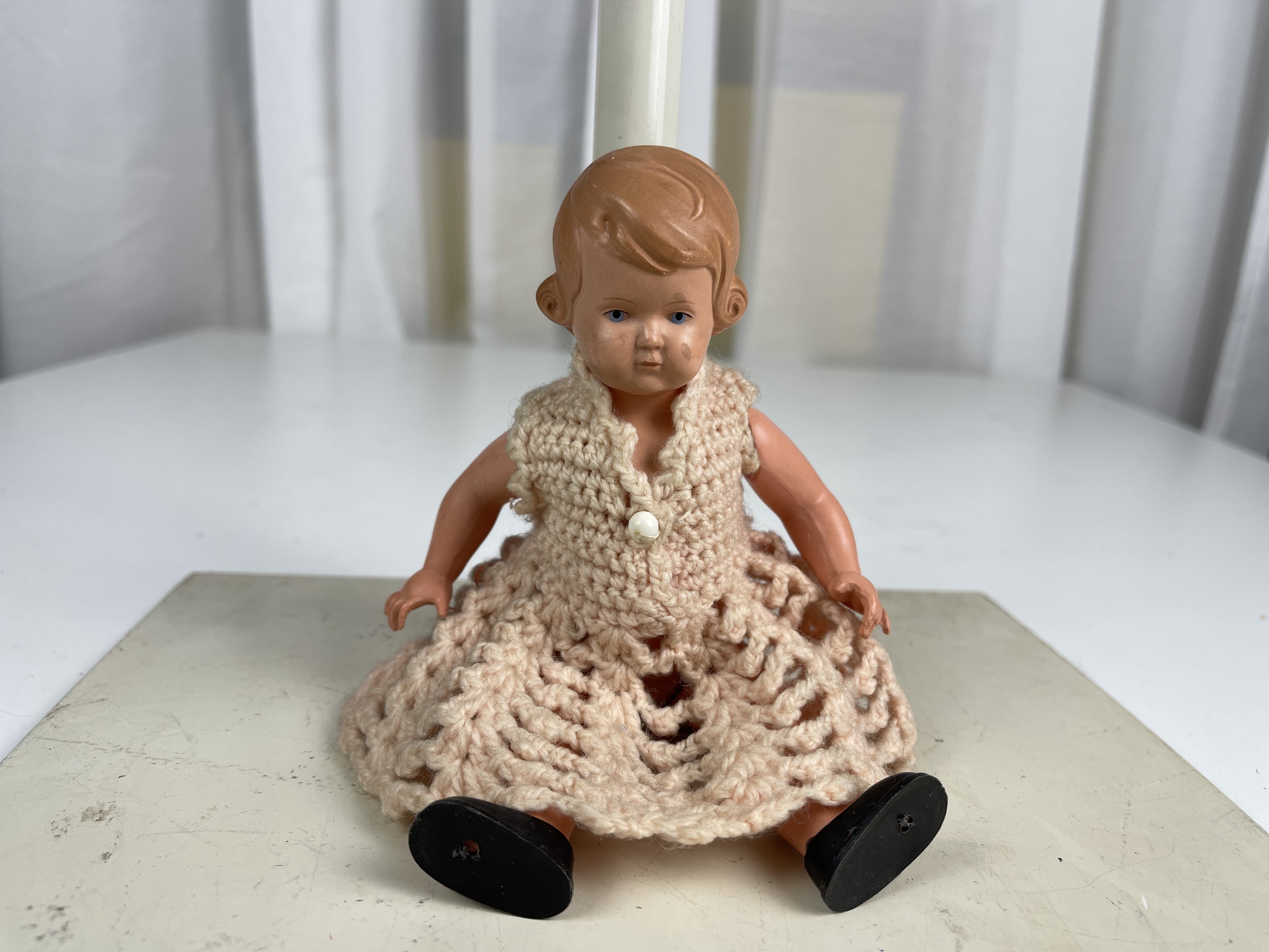 Schildkröt-Puppe Schildkrötpuppe Puppe 18,5 cm. Top Zustand   