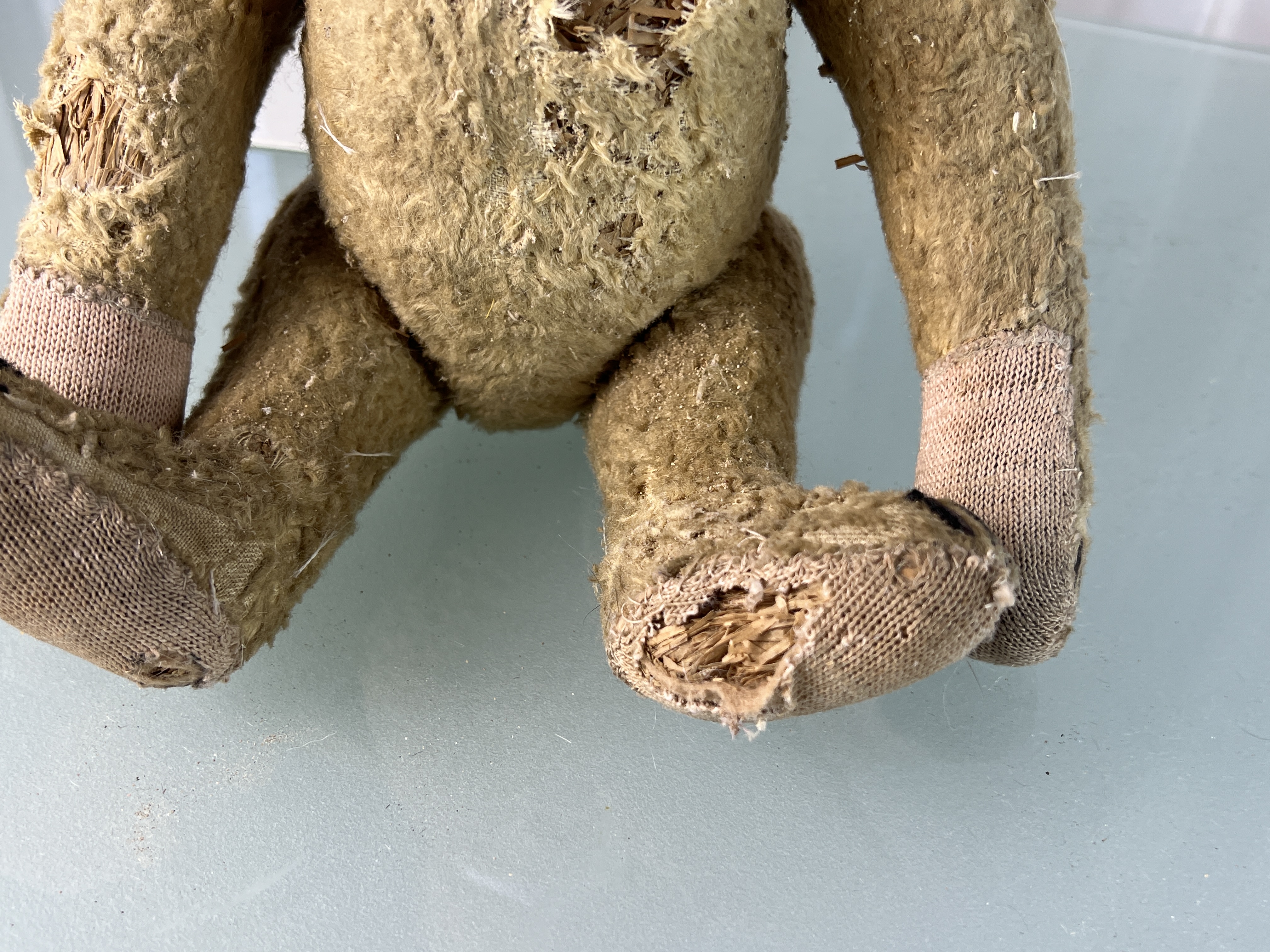 Alter Steiff Teddy Bär 34 cm Zustand für sein Alter Gut siehe Fotos 