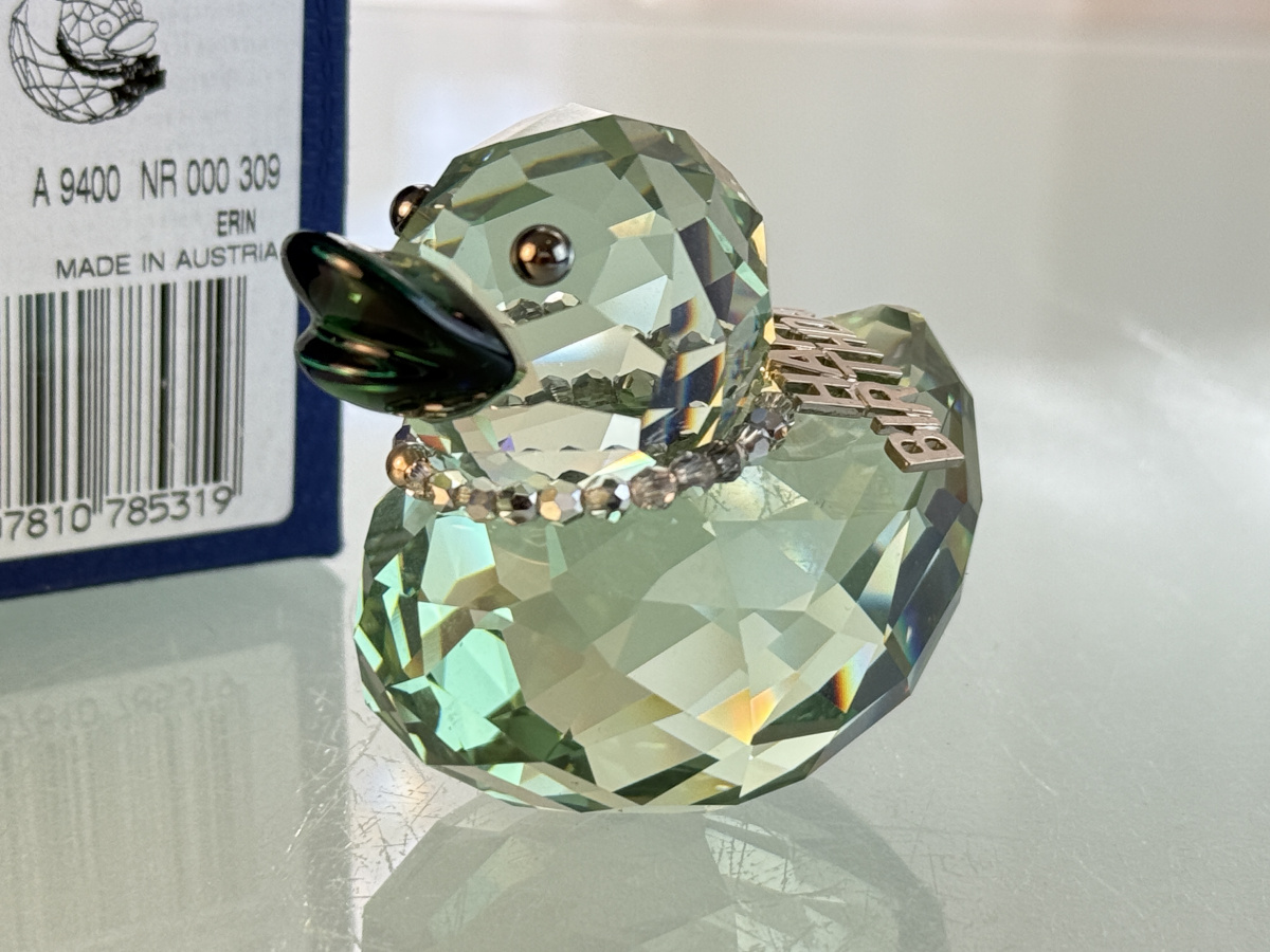 Swarovski Figurine 1078531 Happy Duck Birthday 5.4cm Original Box
