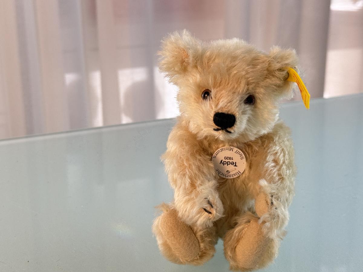 Steiff Hercule Teddy Bear 28 1995年製 Steiff- Original Teddy Bear Replica 1909, Honey Mohair (0165
