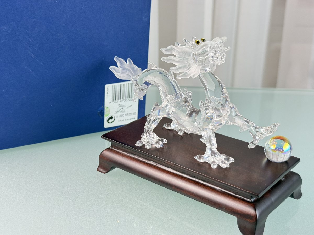 Swarovski Figur 238202 Zodiak Drache 15 cm Mit Ovp & Zertifikat