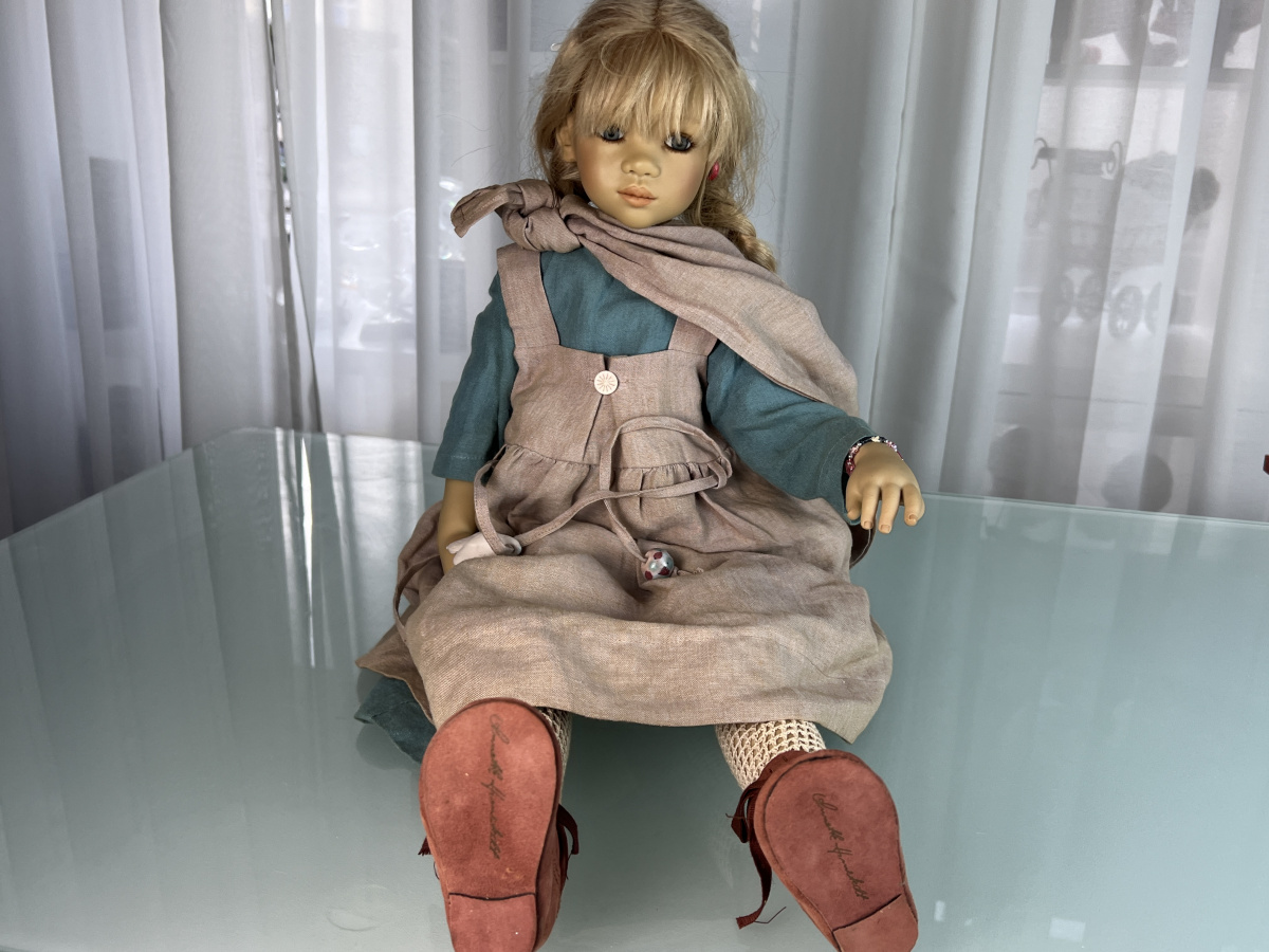 POUPÉE D'ARTISTE ANNETTE Himstedt poupée Alke 70 cm excellent état EUR