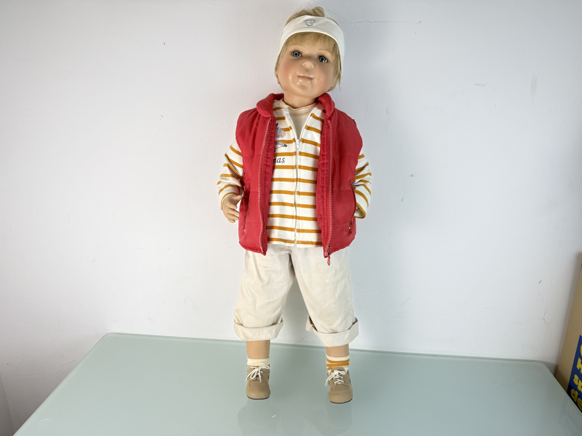 POUPÉE D'ARTISTE INGE Tenbusch poupée en porcelaine 52 cm. Excellent