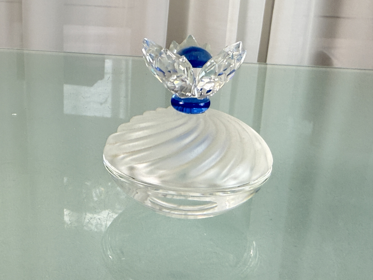Swarovski 207886 Blue Flower Schmuckdose 8,2 cm. Top Zustand | eBay