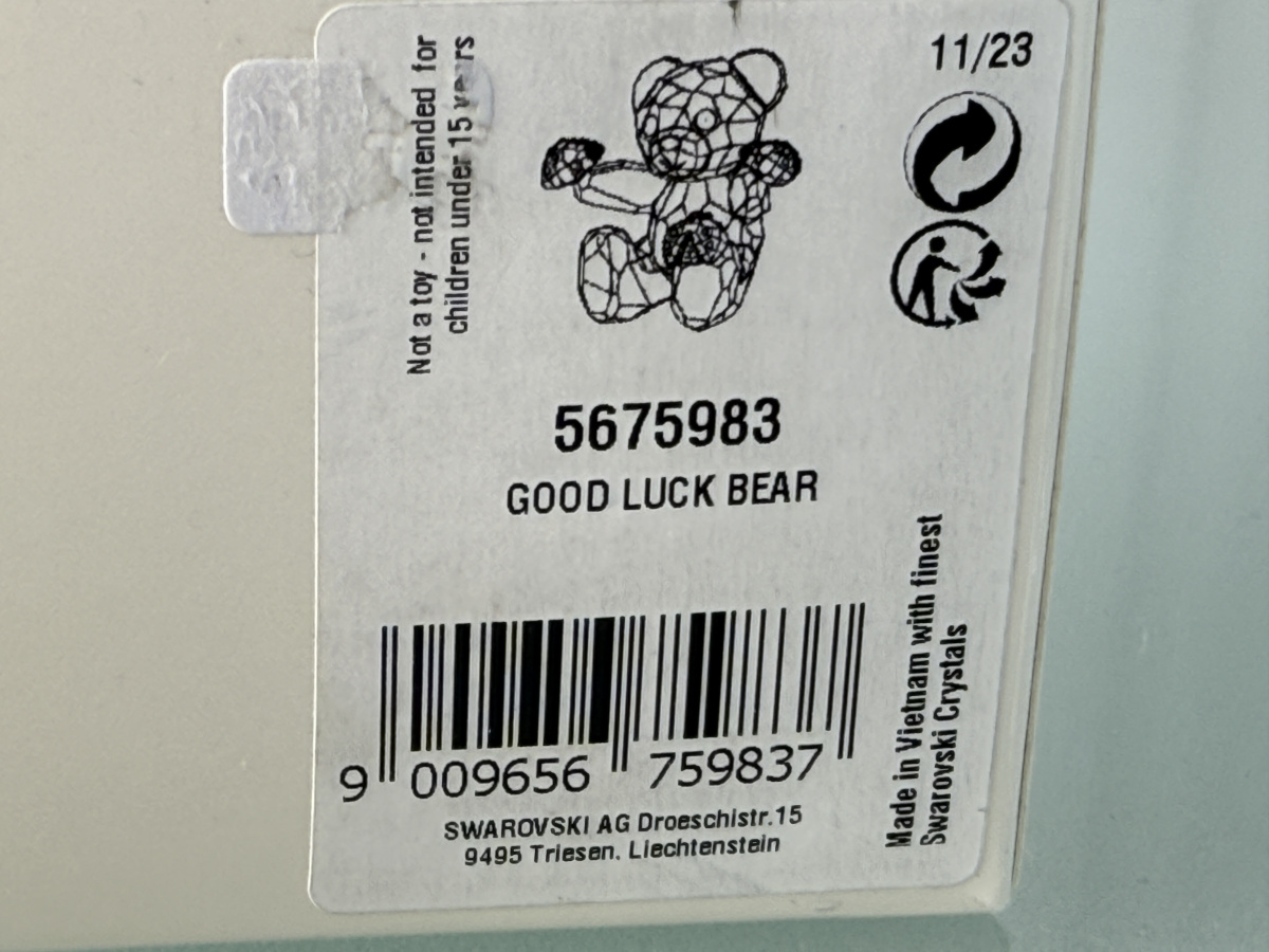 Swarovski Figurine 5675938 Kris Bear Good Luck Ladybug 3.8cm