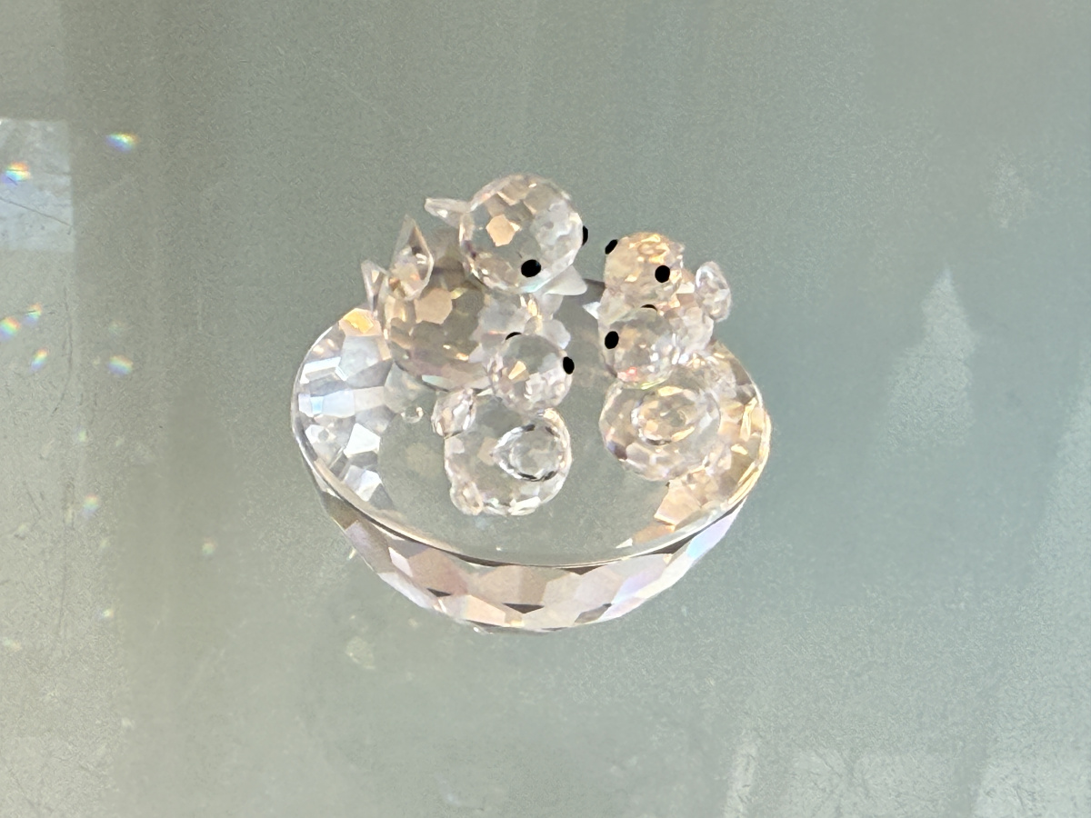 Swarovski Figurine Crystal 013842 Bird's Nest 2 3/16in Ø
