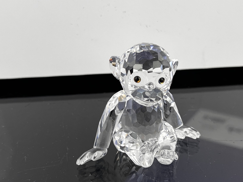 Swarovski Figurine 221625 Monkey Chimpanzee 2 5/16in Top