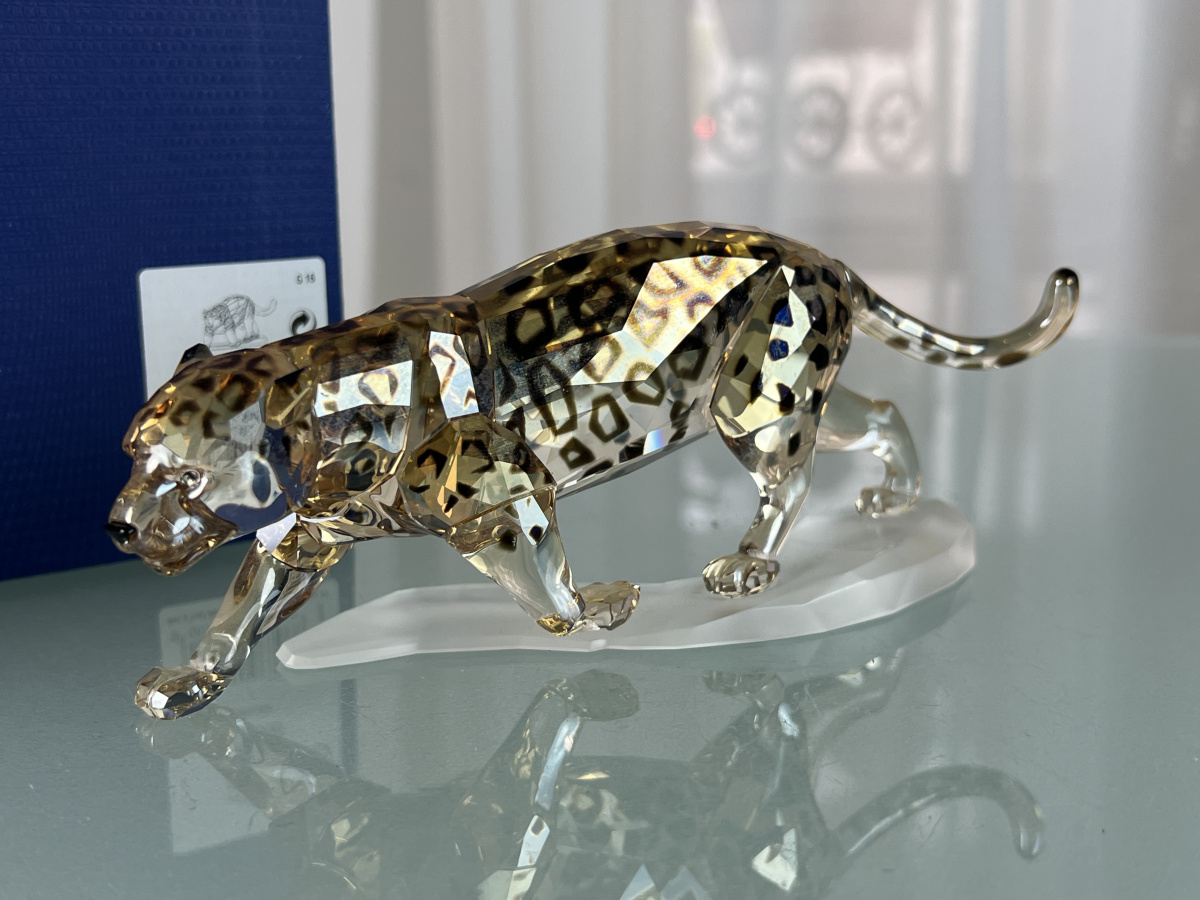 Swarovski Figur 1096796 Jaguar Golden Shine 16,7 cm Ovp