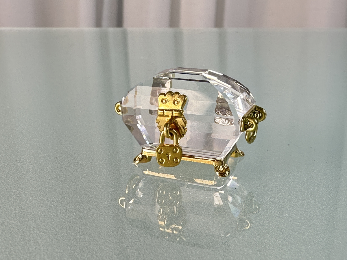Swarovski Figur 168678 Schatztruhe 3,2 cm. Top Zustand | eBay