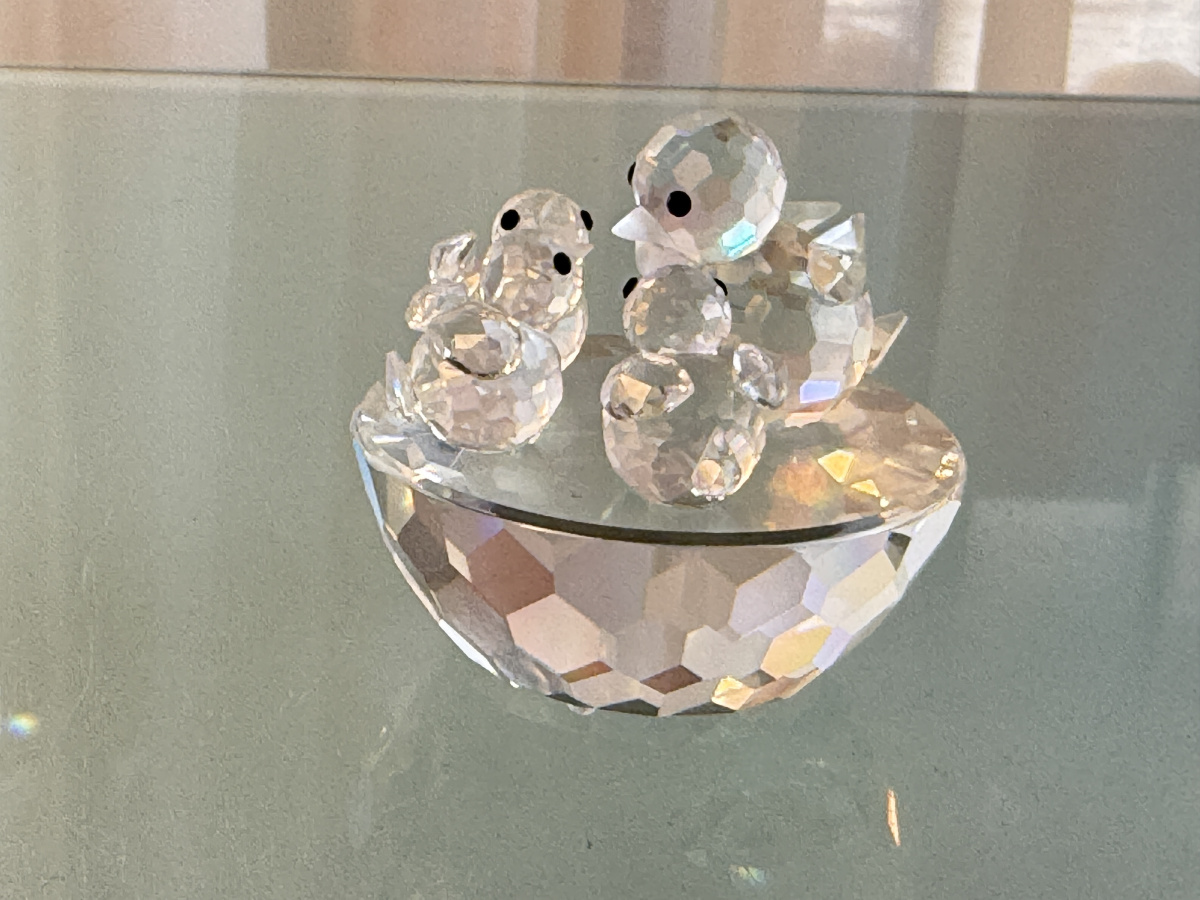 Swarovski Figurine Crystal 013842 Bird's Nest 2 3/16in Ø