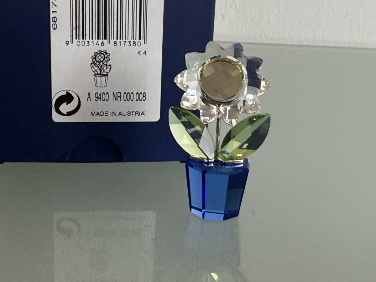Swarovski Figurine 681738 Flower Pot Flower 5 cm Original