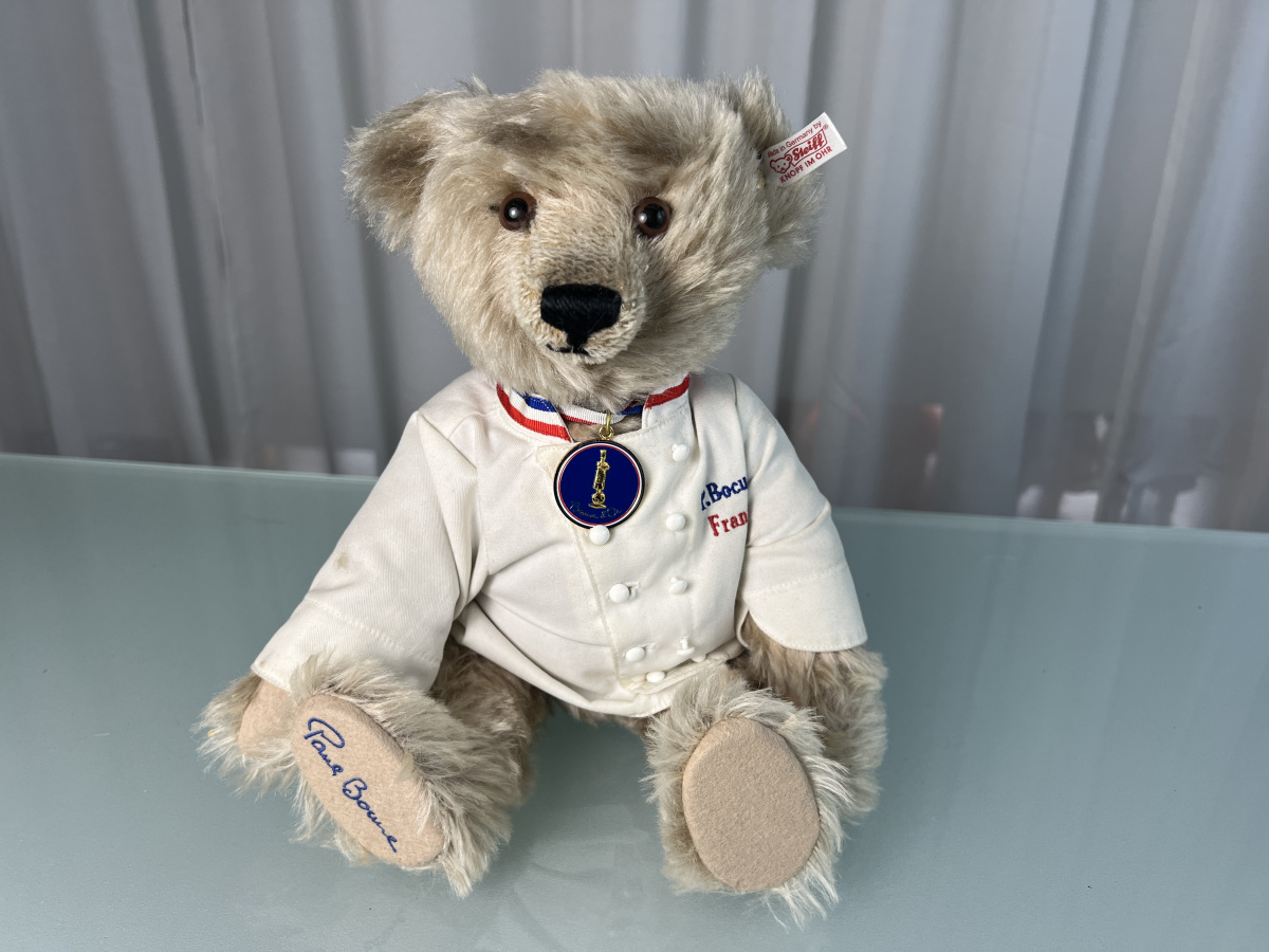【Steiff】PAULBocuse No.00636  35cm Steiff Tier Teddy Bär 661167 Paul Bocuse 35 cm. Top Zustand | eBay