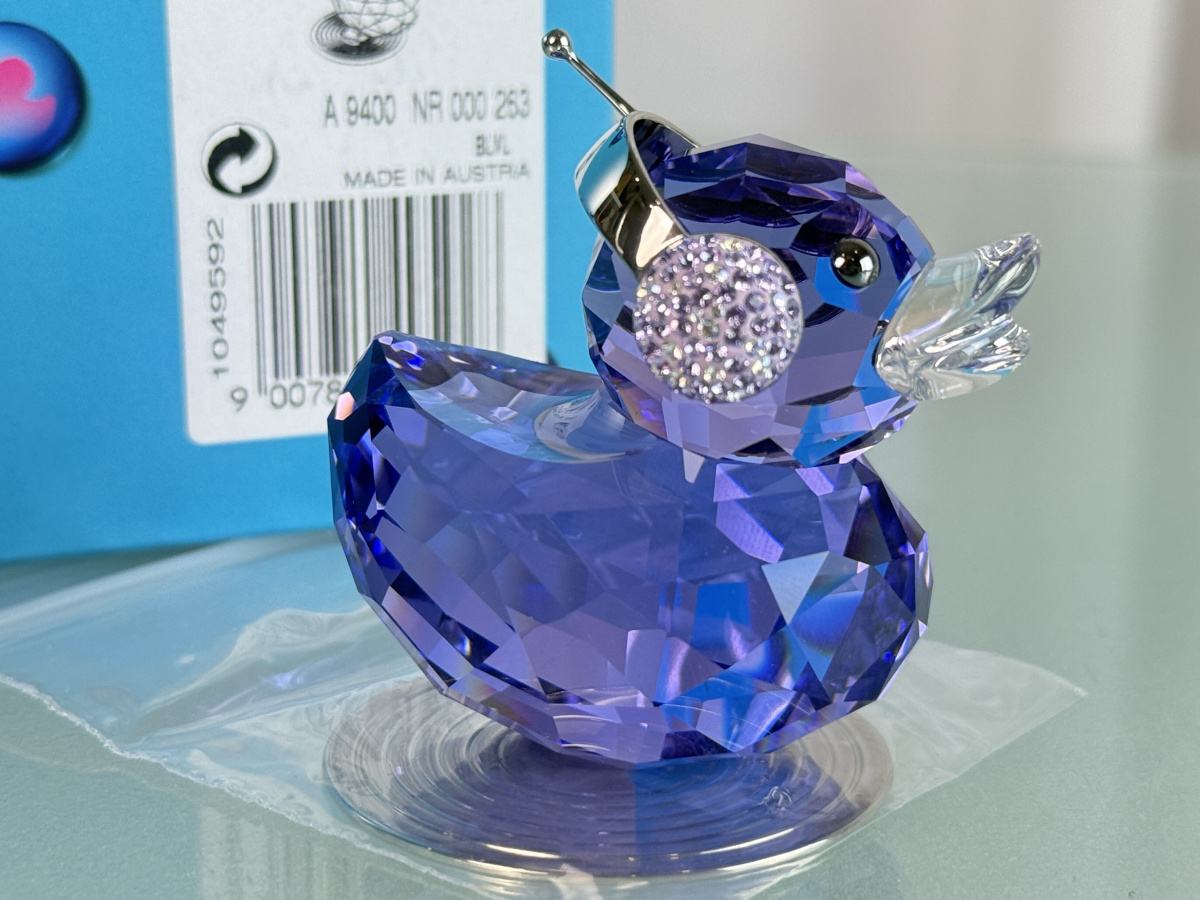 Swarovski Figurine 1049592 Happy Duck Dj Duck 5.4cm Original Box