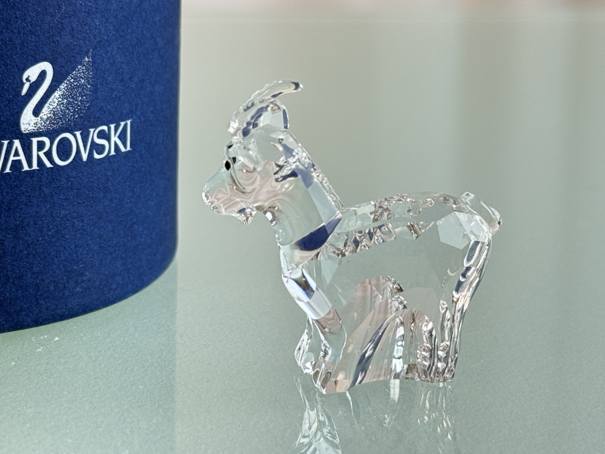 激安通販の Zodiak 275438 Figur Swarovski Ziege Ovp mit cm 4 置物