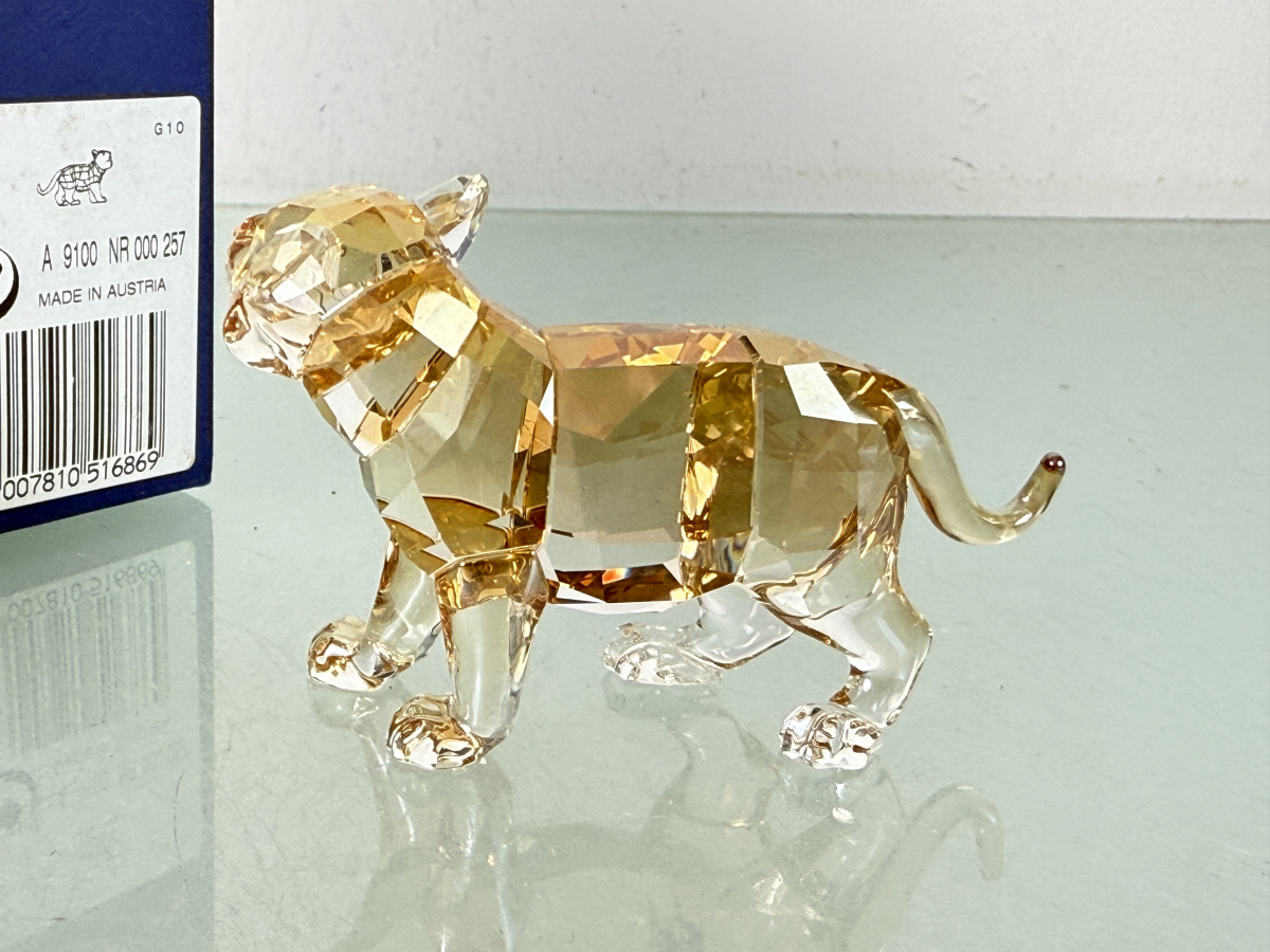 Swarovski Figurine 1051686 Crystal Scs Tiger Youngster 3 1
