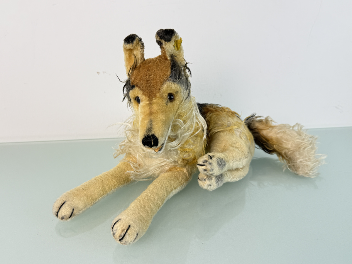 Steiff Animal Dog Collie 24 x 45cm See Photos for Condition | eBay