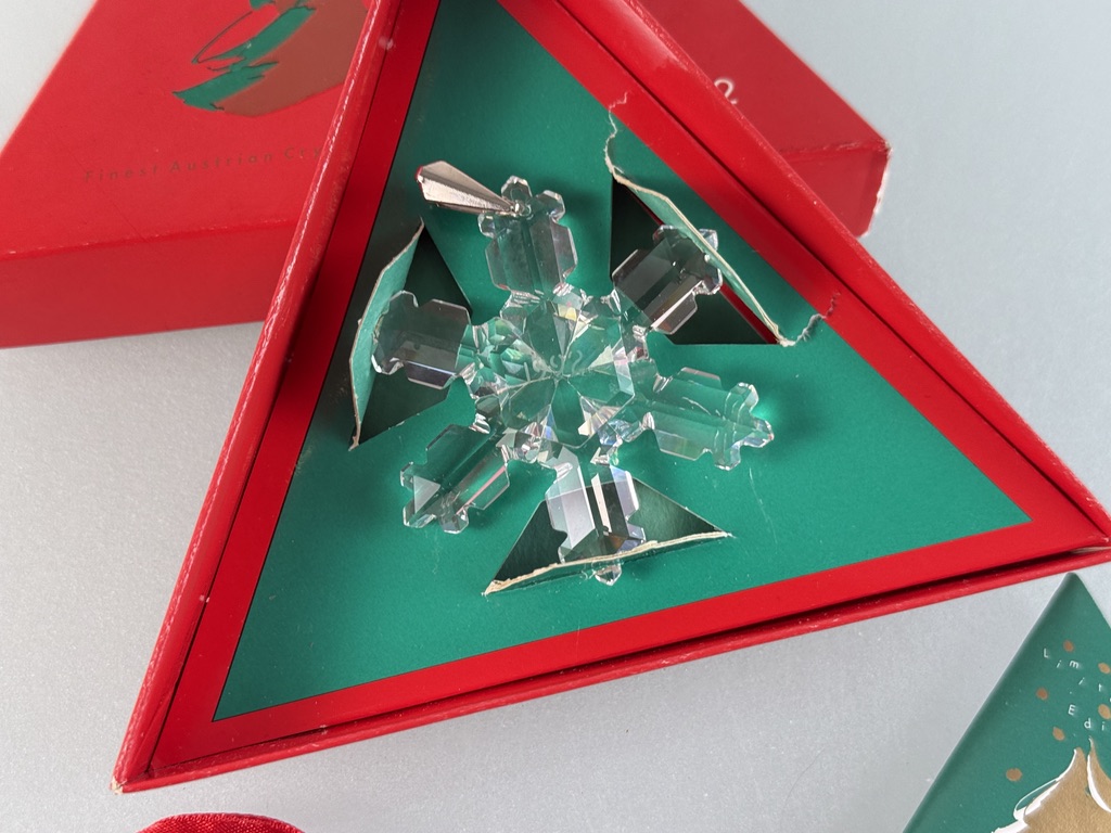 スワロフスキー　クリスマス　オーナメント　1992年 Swarovski Christmas Star 1992. Ovp Top Condition | eBay