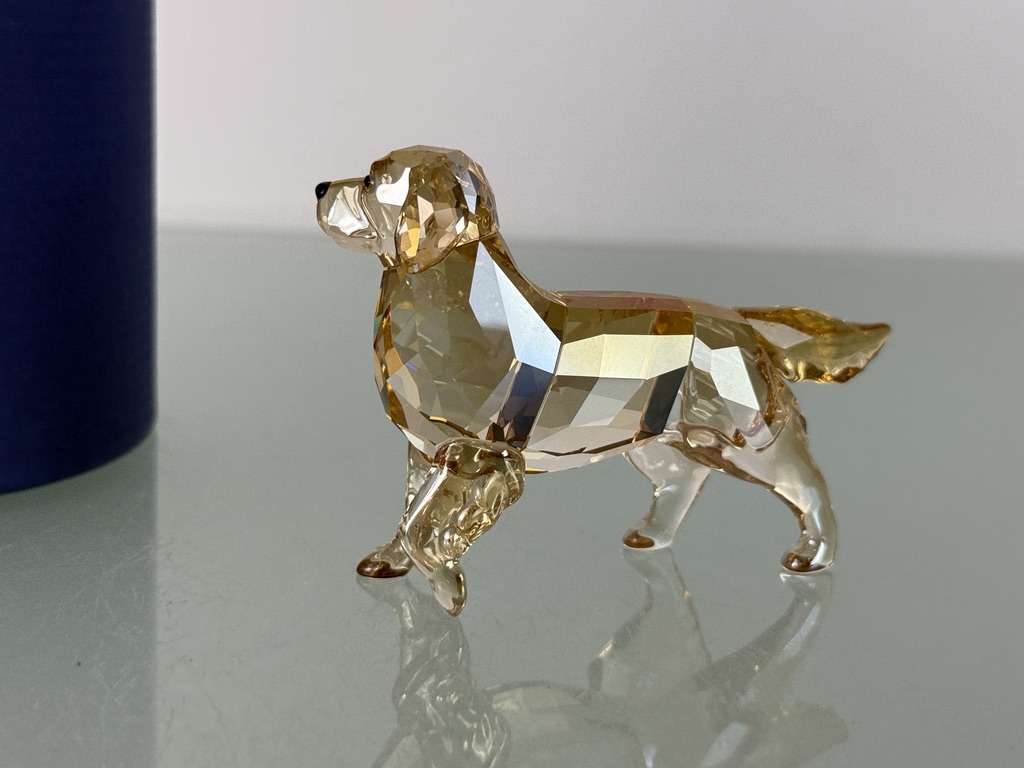 Swarovski Figurine 1142823 Dog Golden Retriever 8.3 cm Original