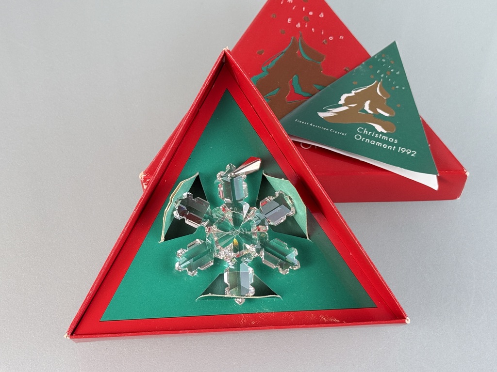 Swarovski 1992 Christmas Star 6cm Original Box Certificate