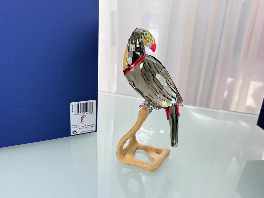 Swarovski Figurine 850600 Toucan Black Diamond 21 cm Original