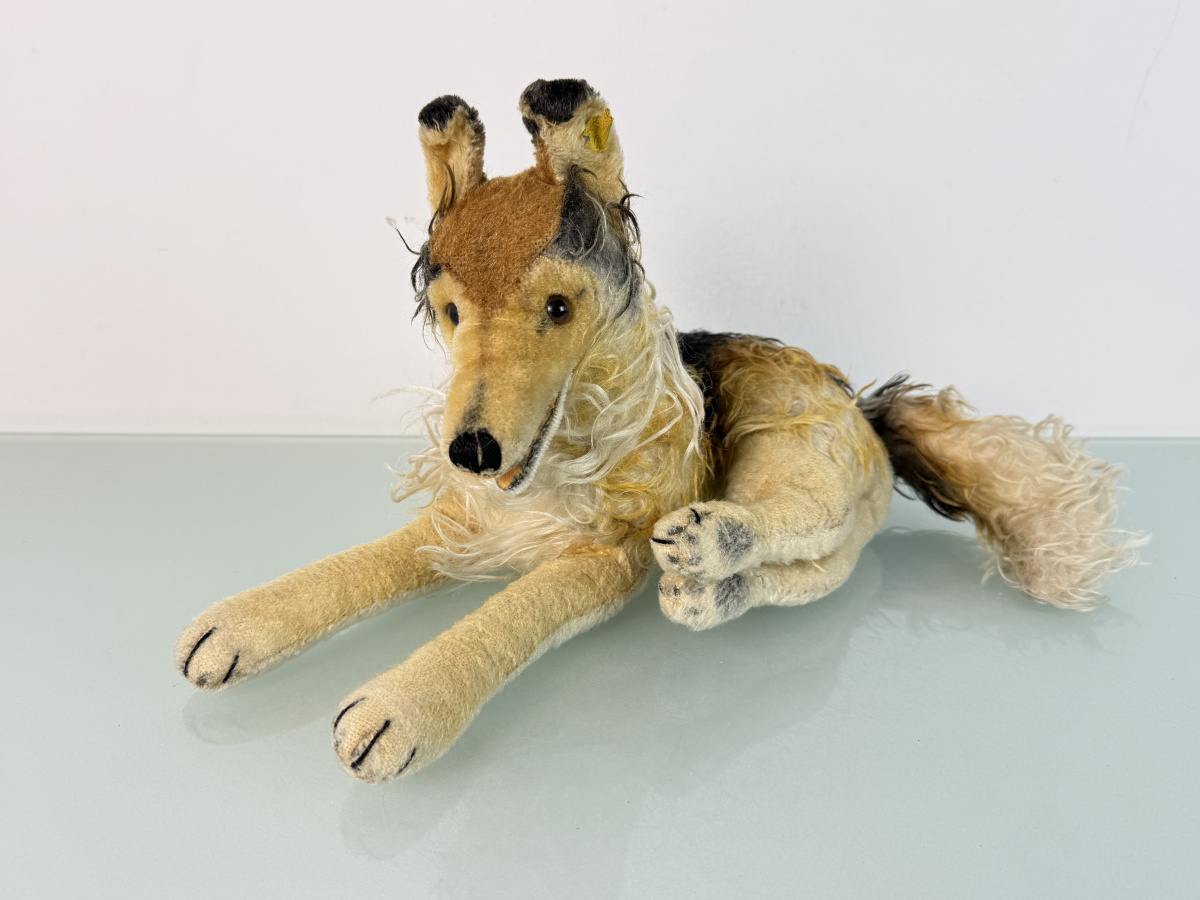 Steiff Animal Dog Collie 24 x 45cm See Photos for Condition | eBay