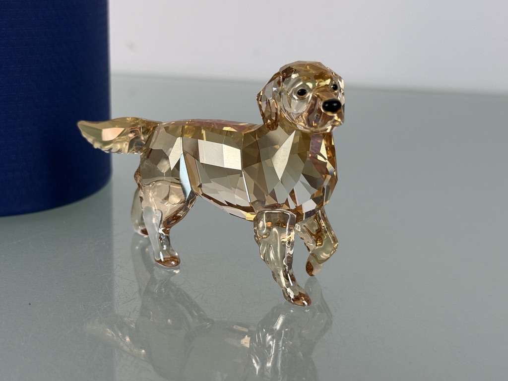 Swarovski Figurine 1142823 Dog Golden Retriever 8.3 cm Original