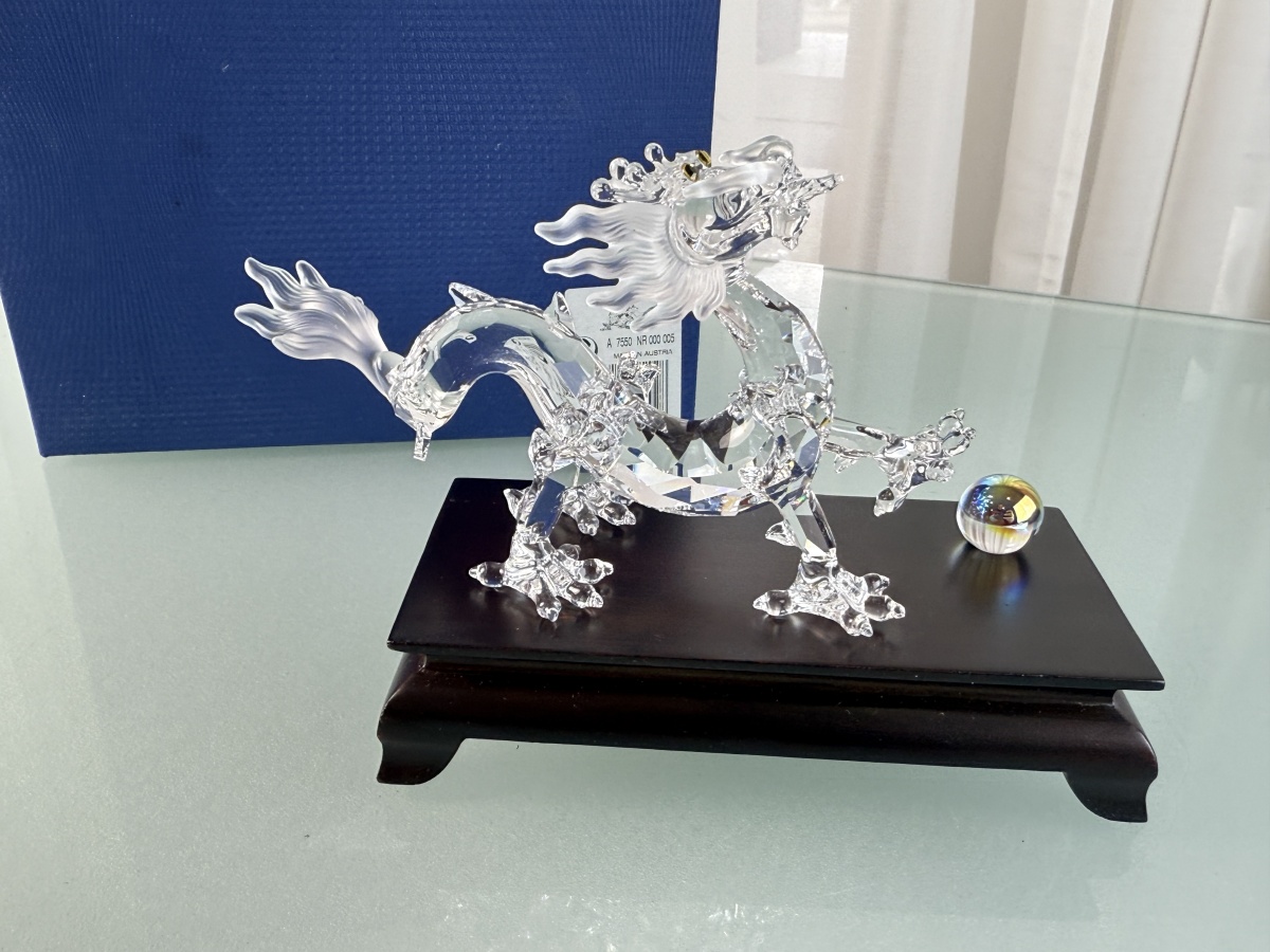 Swarovski Figurine 238202 Zodiac Dragon 15cm. With original