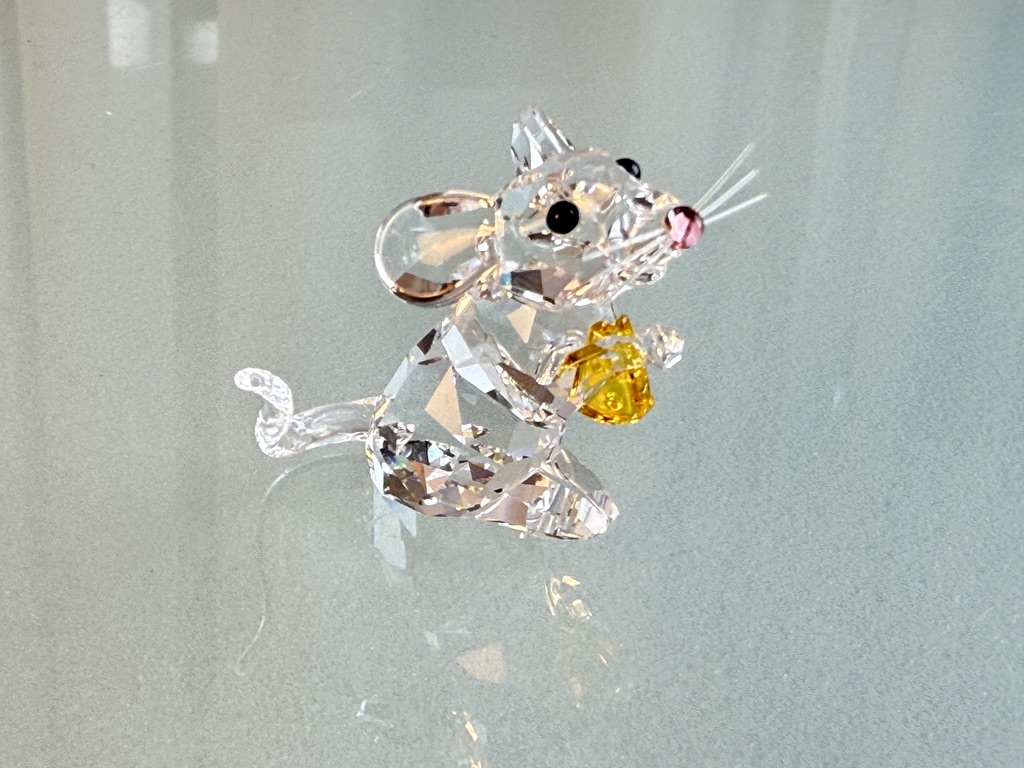 Swarovski Figurine 5004691 Mouse with Cheese 3.5cm Excellent