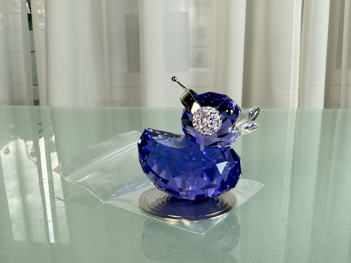 Swarovski Figurine 1049592 Happy Duck Dj Duck 5.4cm Original Box