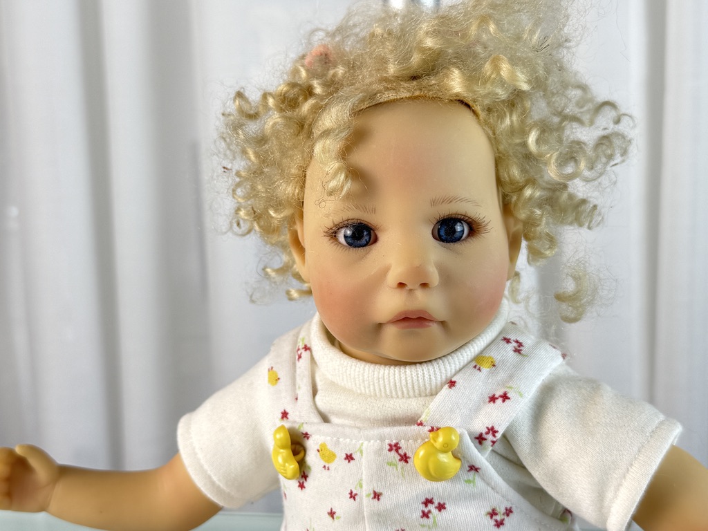 Poupée D'artiste Sybille Sauer En Porcelaine – 53 Cm – Excellent état