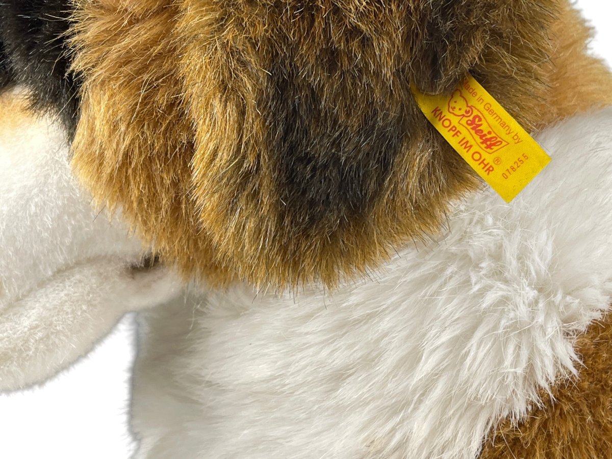 Steiff Animal 078255 Dog Saint Bernard 42cm. See photos for