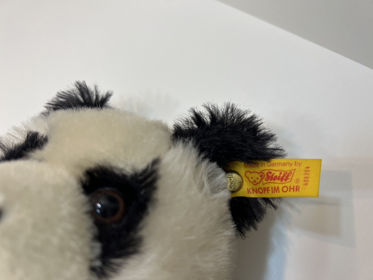 シュタイフ　レプリカ　☆Panda Bear Replica 1951 Steiff Panda Bear Midi Size 9 Inches Produced 1951 to 61
